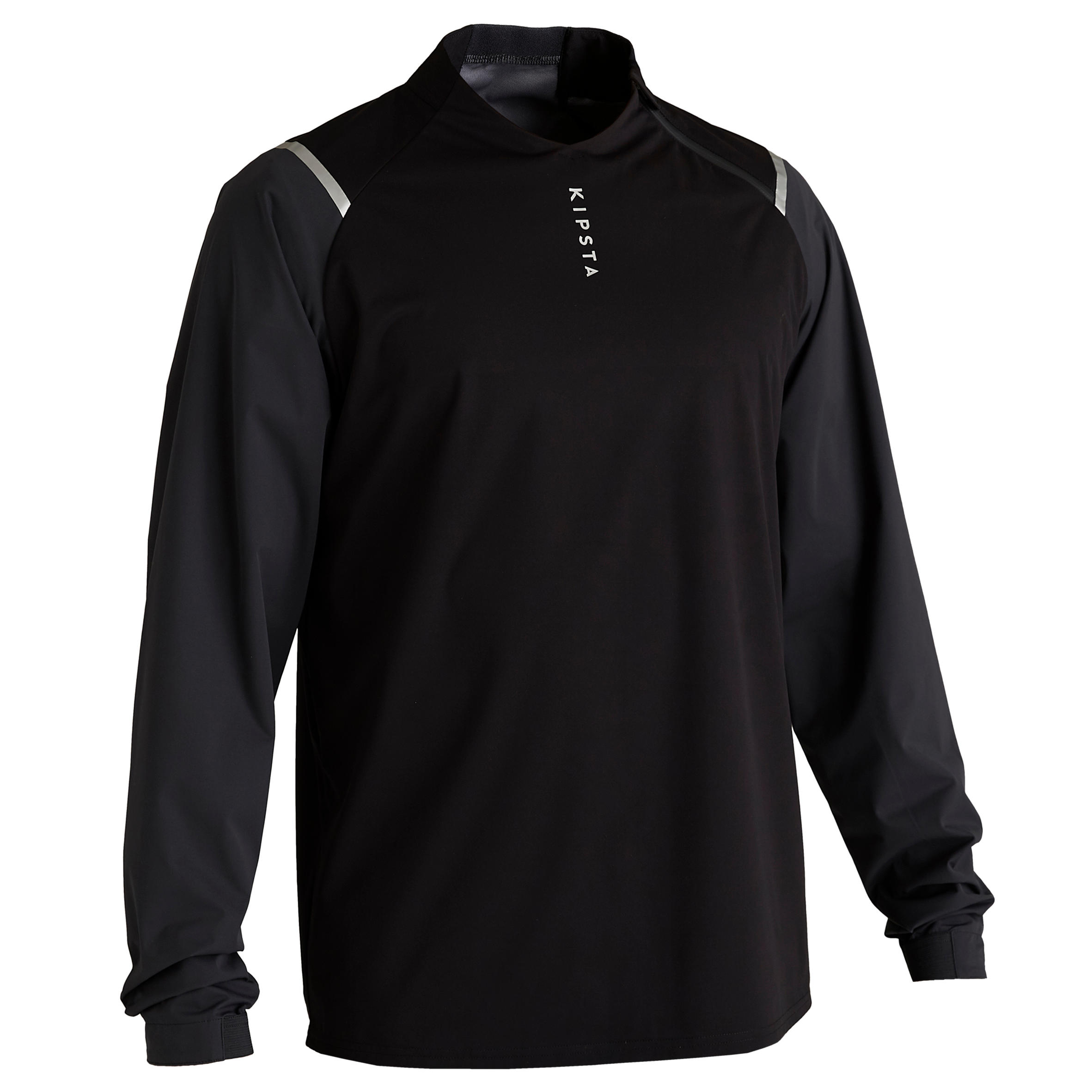 Kipsta Sweatshirt T500 wasserdicht Erwachsene schwarz