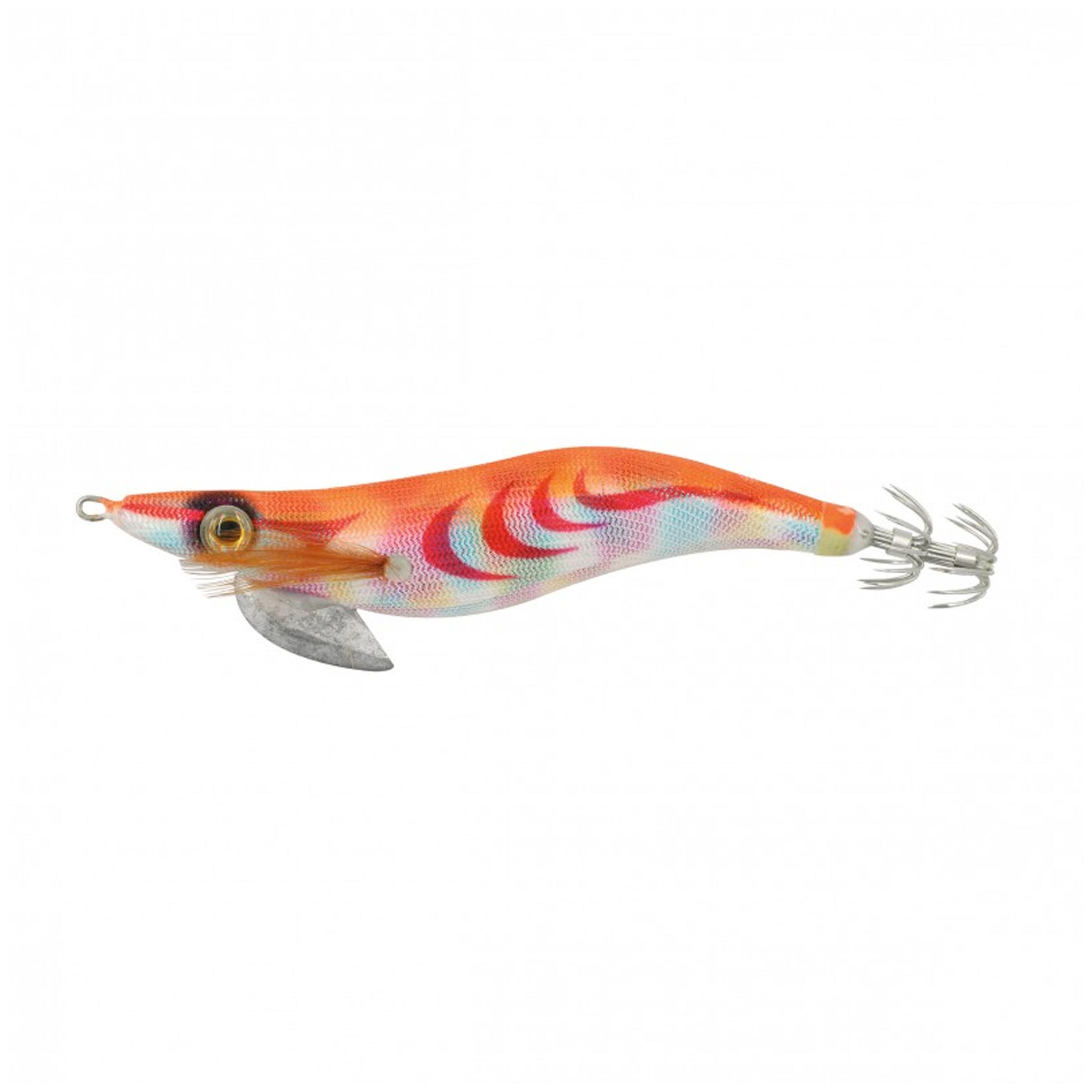 Sea Squid Squid-Jig Sea Shell orange zum Angeln auf Sepien und Kalmare