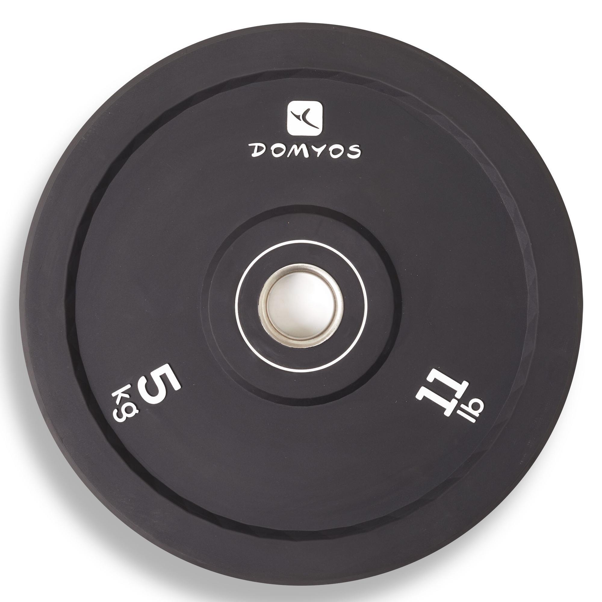 Domyos Hantelscheibe Bumper 5 kg Innendurchmesser 50 mm