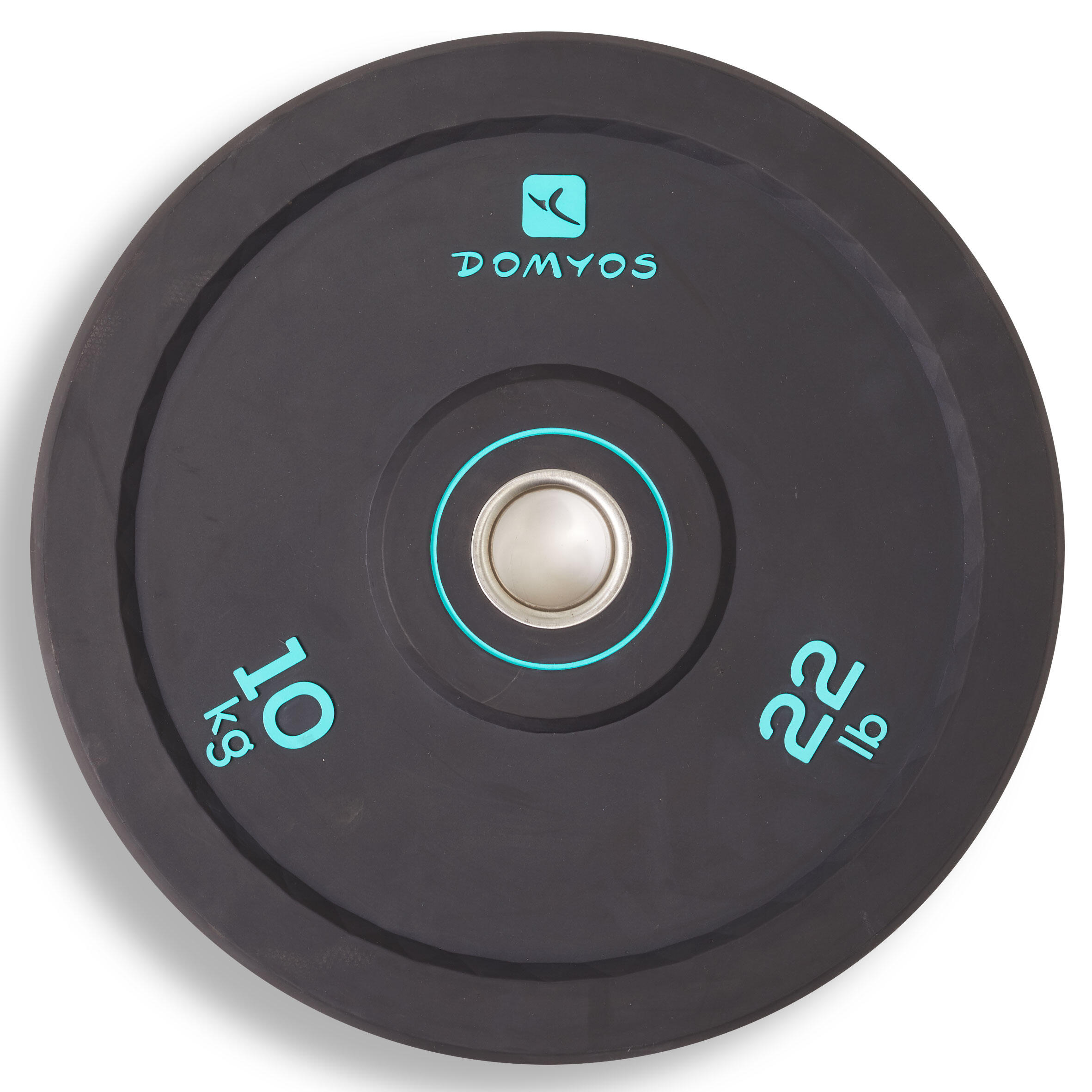 Domyos Hantelscheibe Bumper 10 kg Innendurchmesser 50 mm