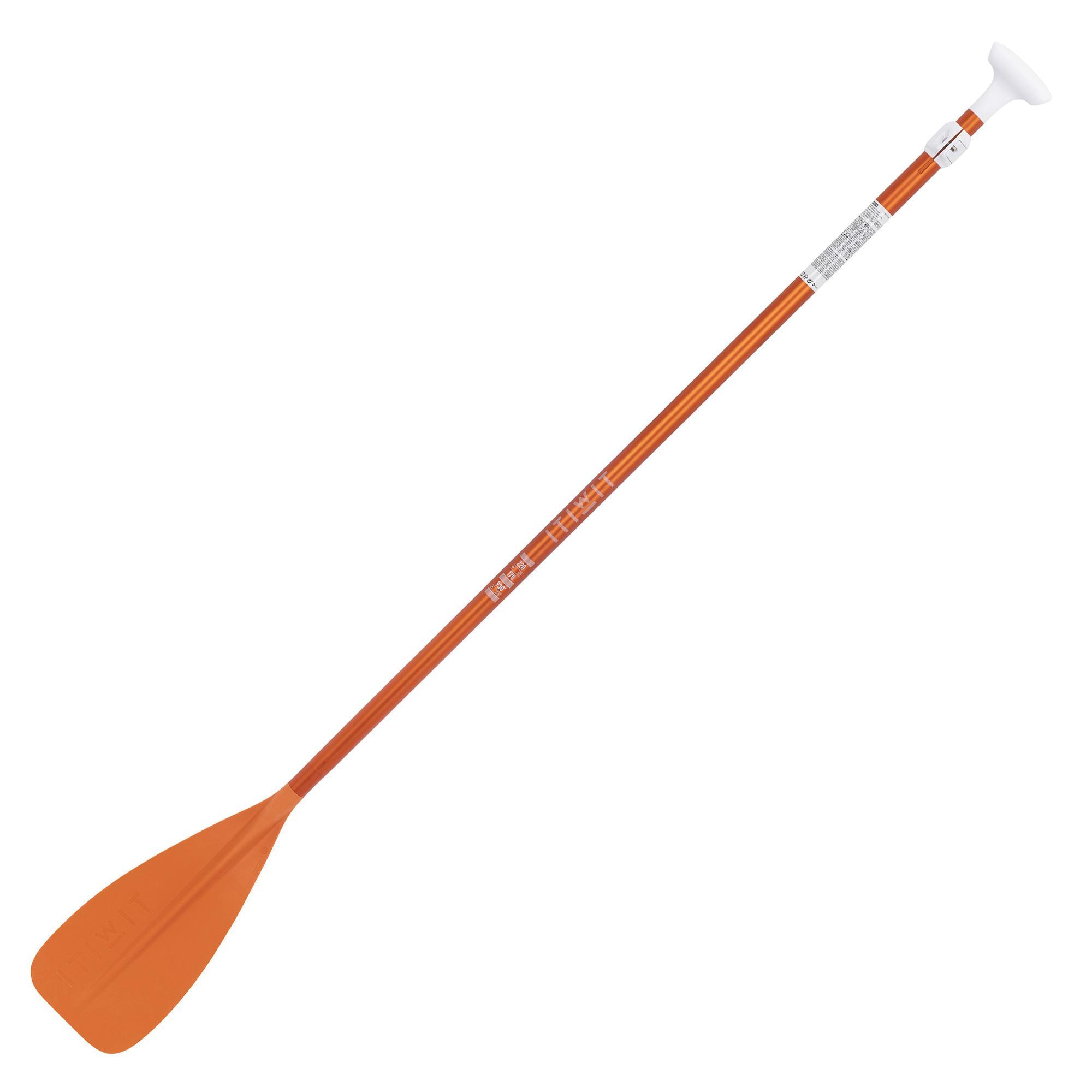 Itiwit SUP-Paddel Stand Up Paddle 100 verstellbar 170–220 cm 2-teilig orange