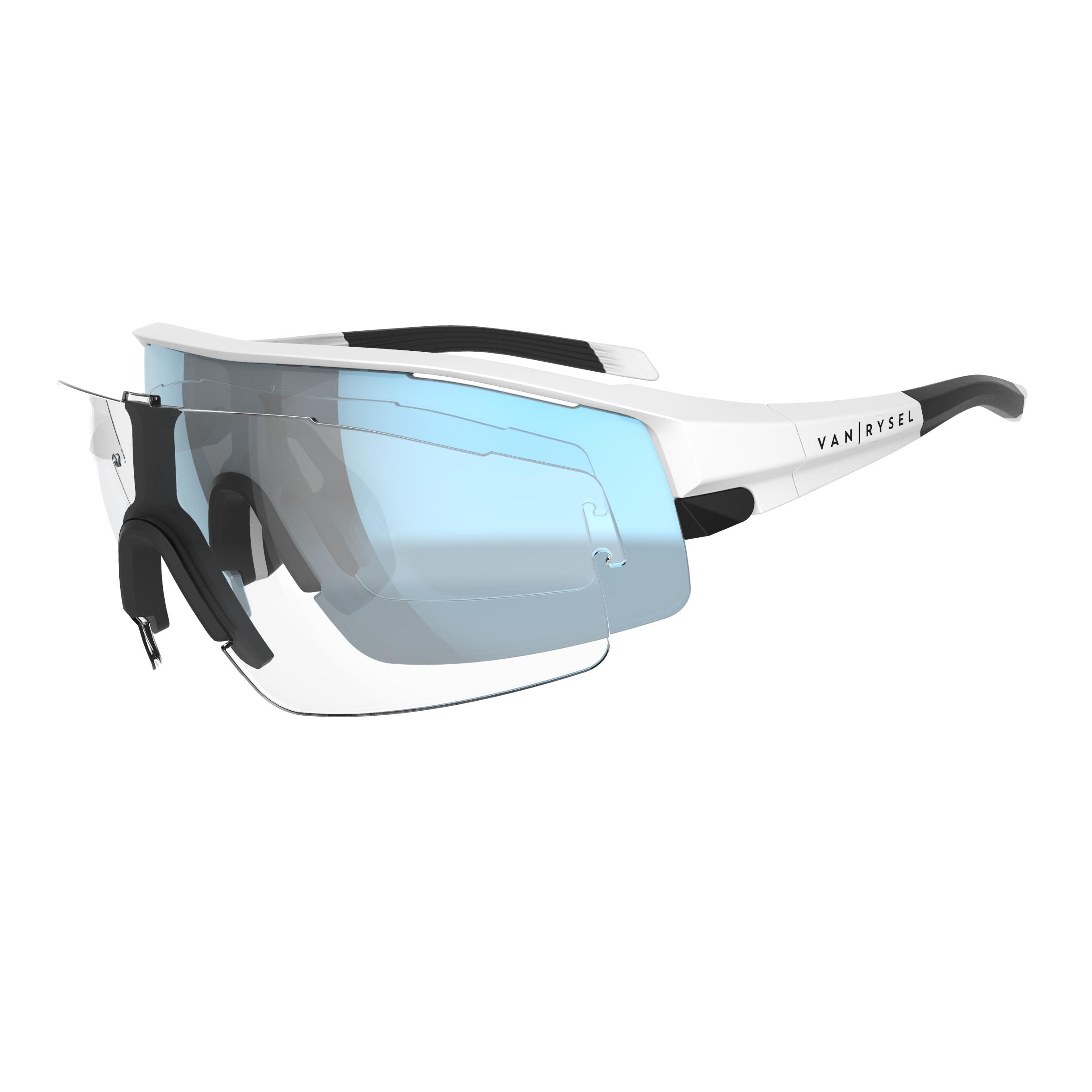 Van Rysel Fahrradbrille Rennrad RR 900 schwarz