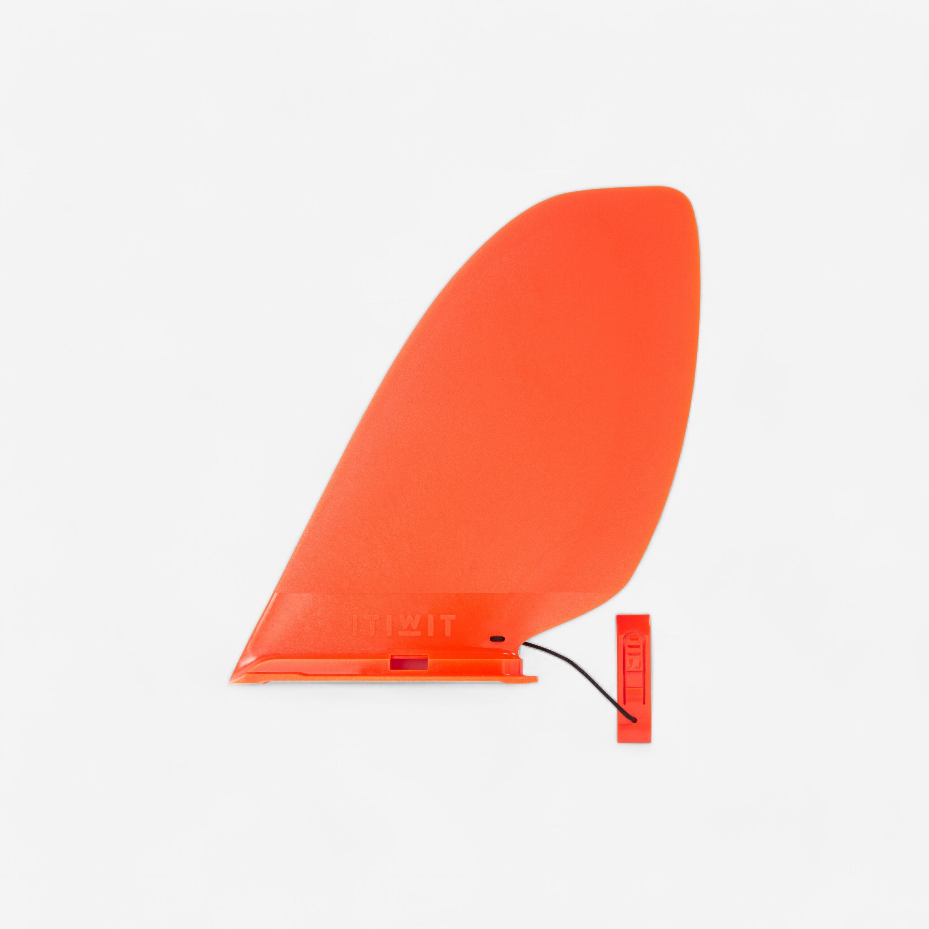 Itiwit Finne ohne Werkzeug für Stand Up Paddle aufblasbar orange
