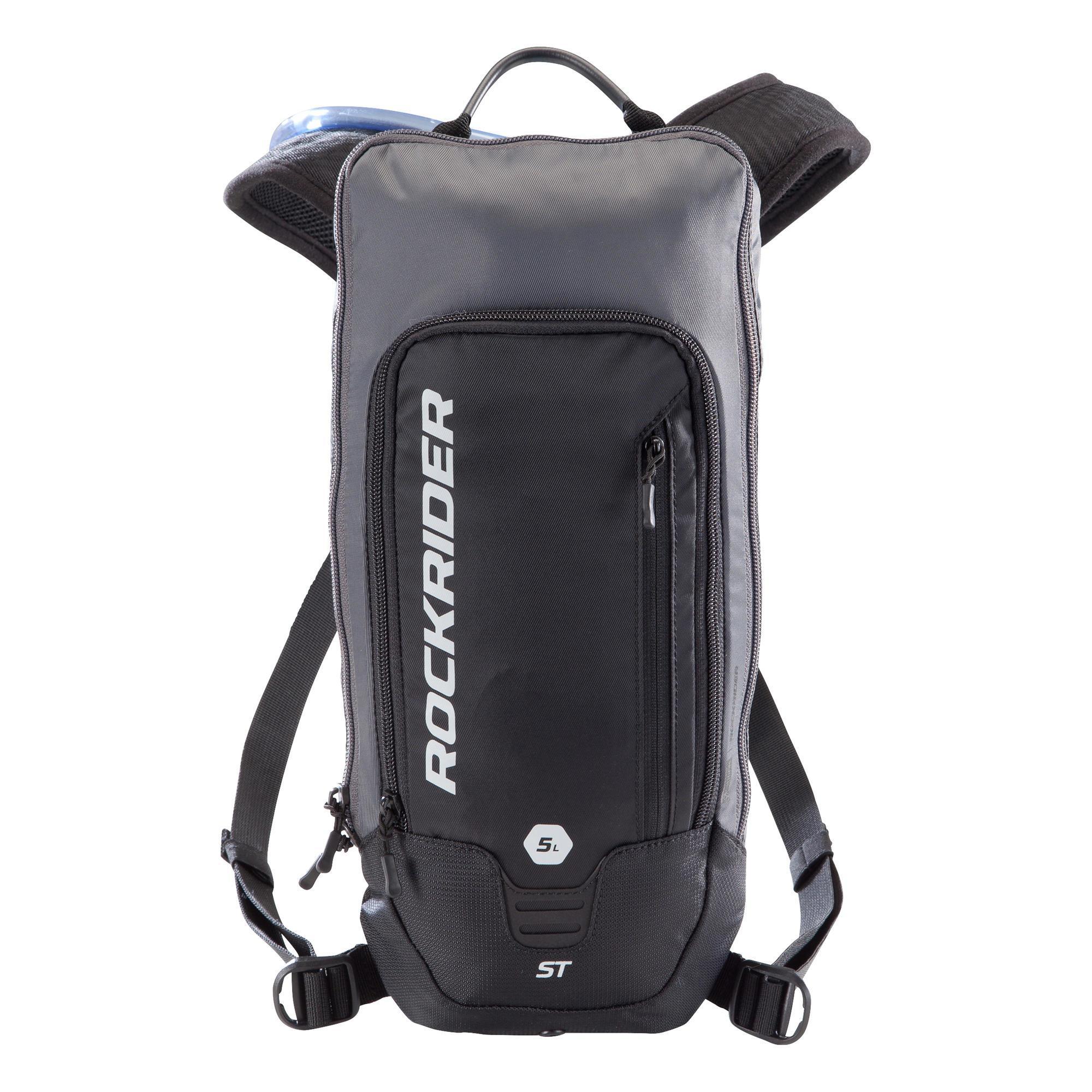 Rockrider Trinkrucksack MTB ST 500 4 l/1 l Wasser schwarz