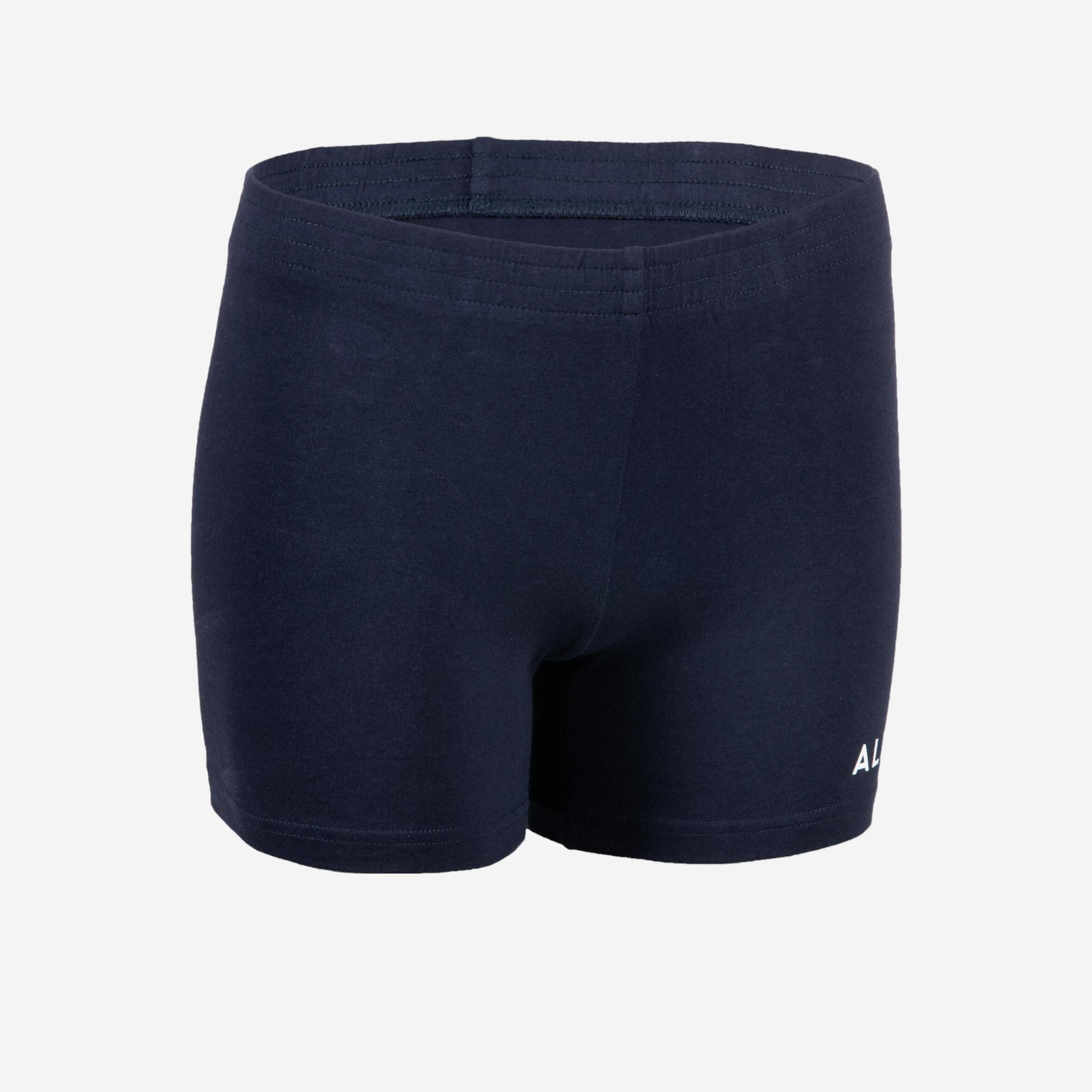Allsix Volleyballshorts V100 Mädchen schwarz