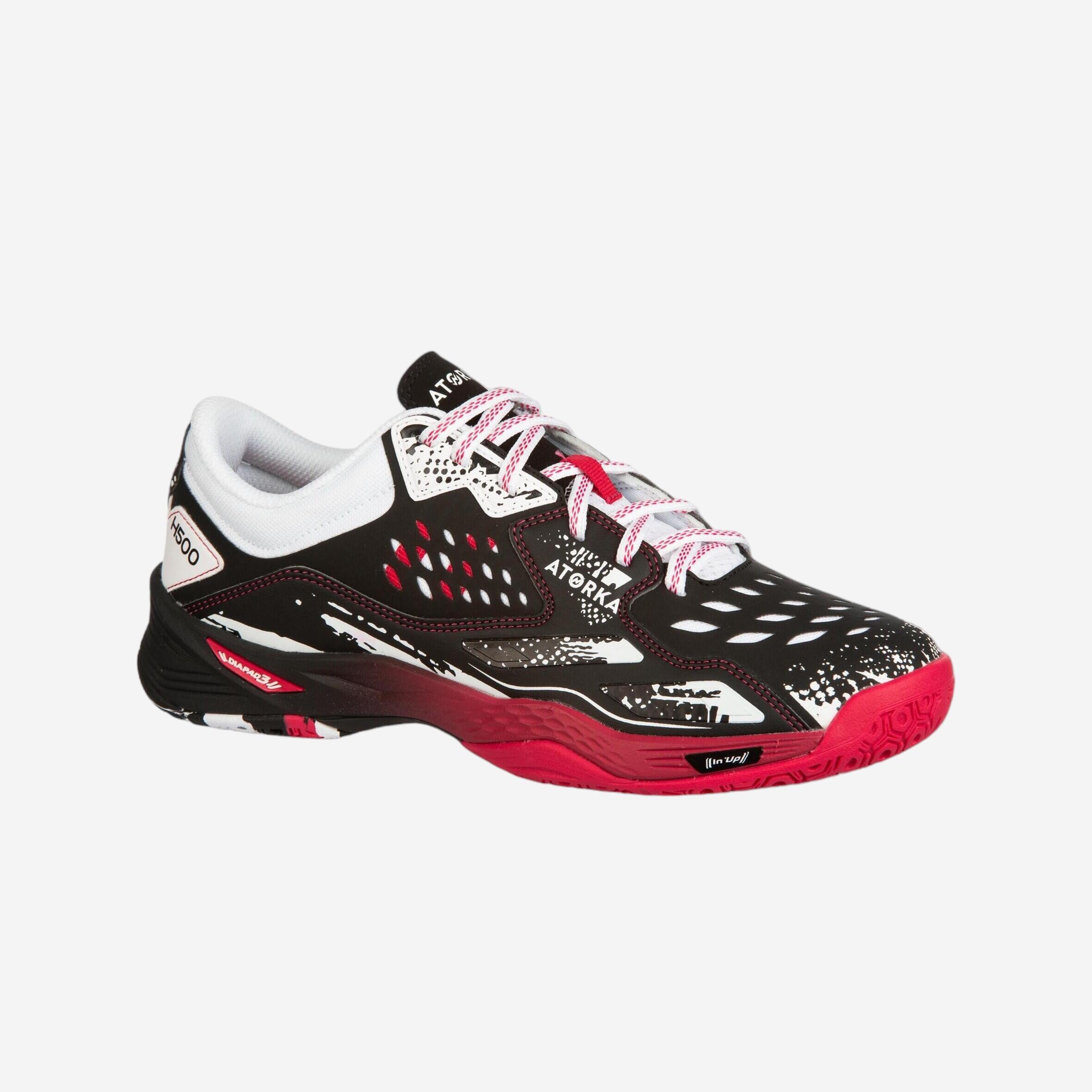 Atorka Handballschuhe H500 Damen schwarz/rosa