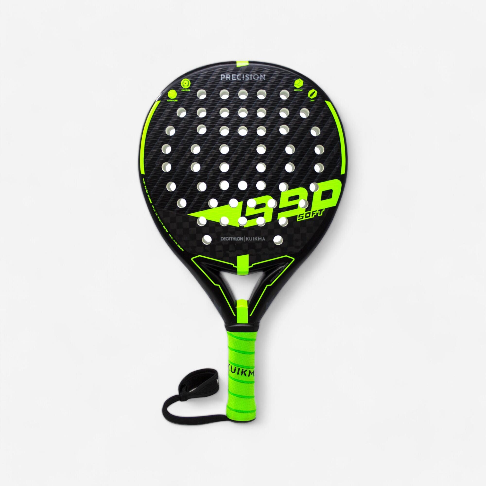 Kuikma Padelschläger PR990 Precision Soft Erwachsene schwarz/grün