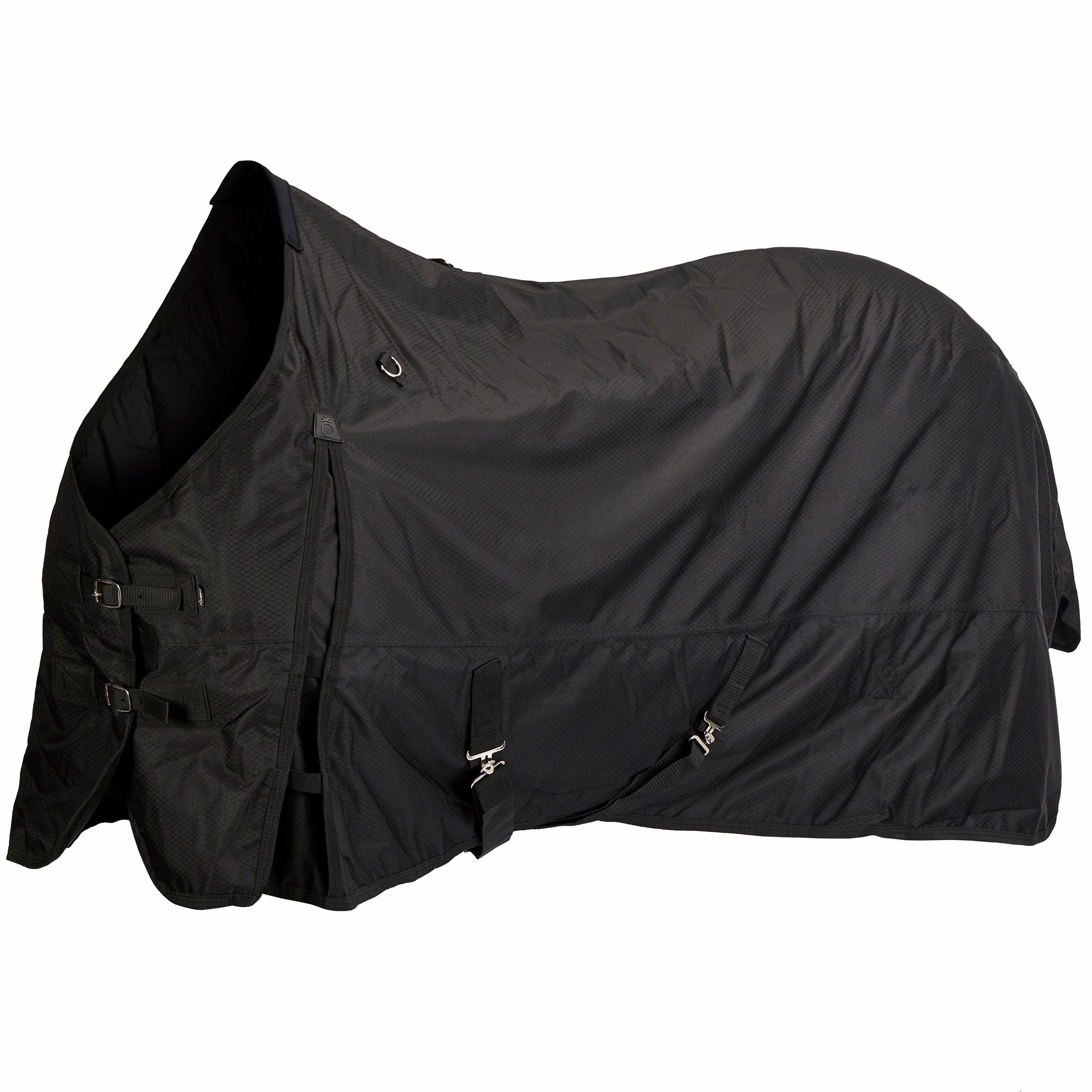 Fouganza Winter-Regendecke Allweather 200g 600D wasserdicht Pferd/Pony schwarz