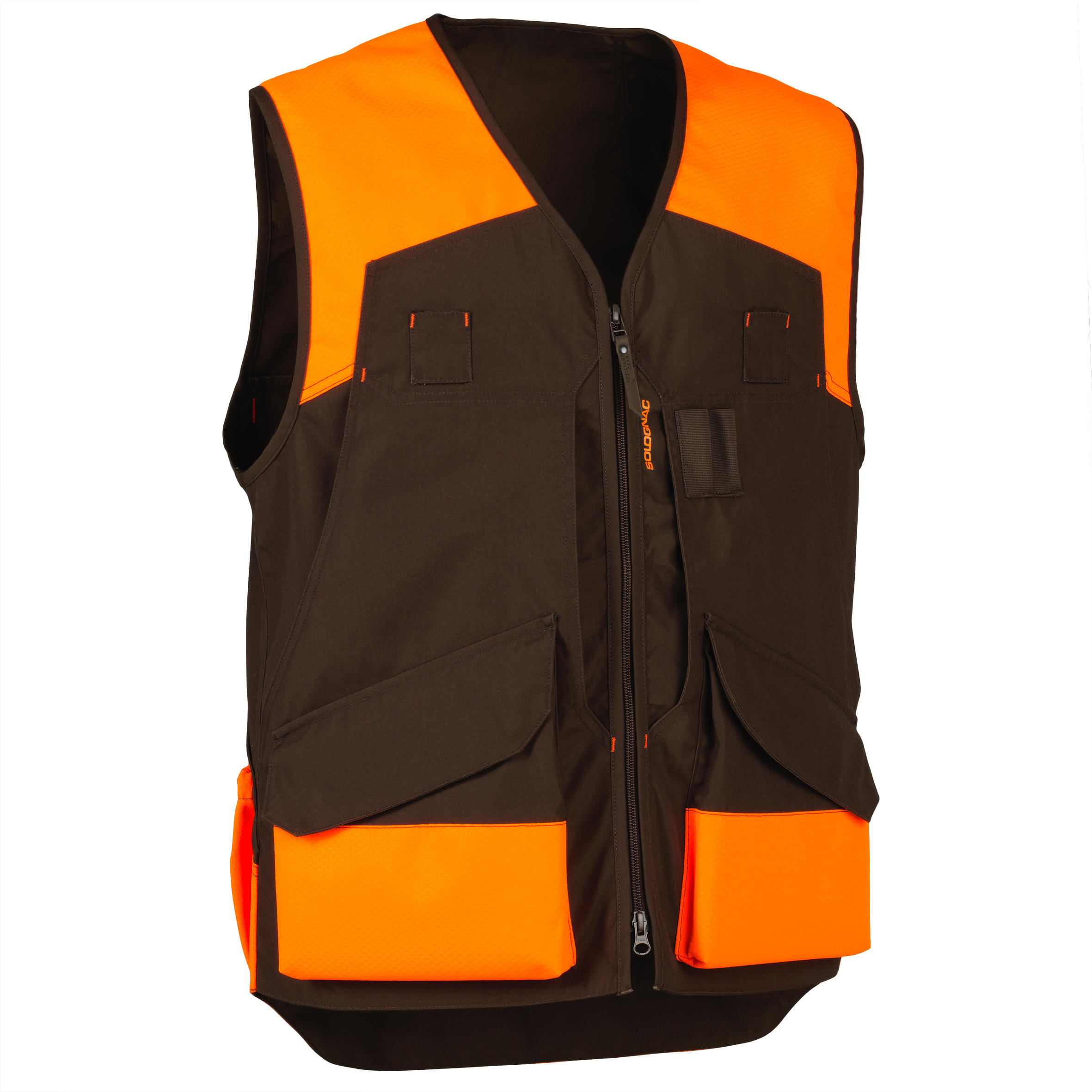 Solognac Jagdweste RENFORT 500 orange/braun