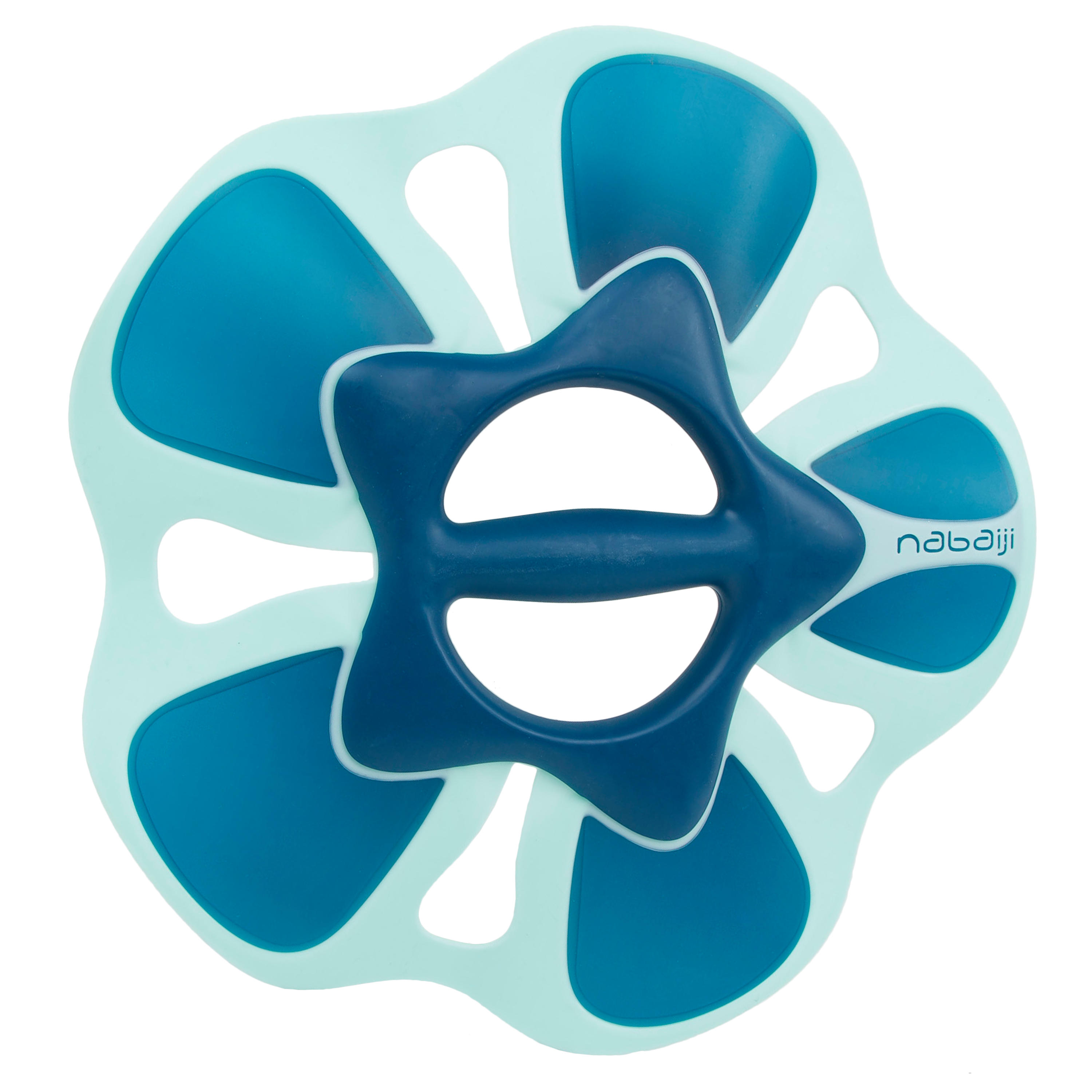 Nabaiji Aquafitness-Hanteln Pullpush Flower Aquagym Größe L blau