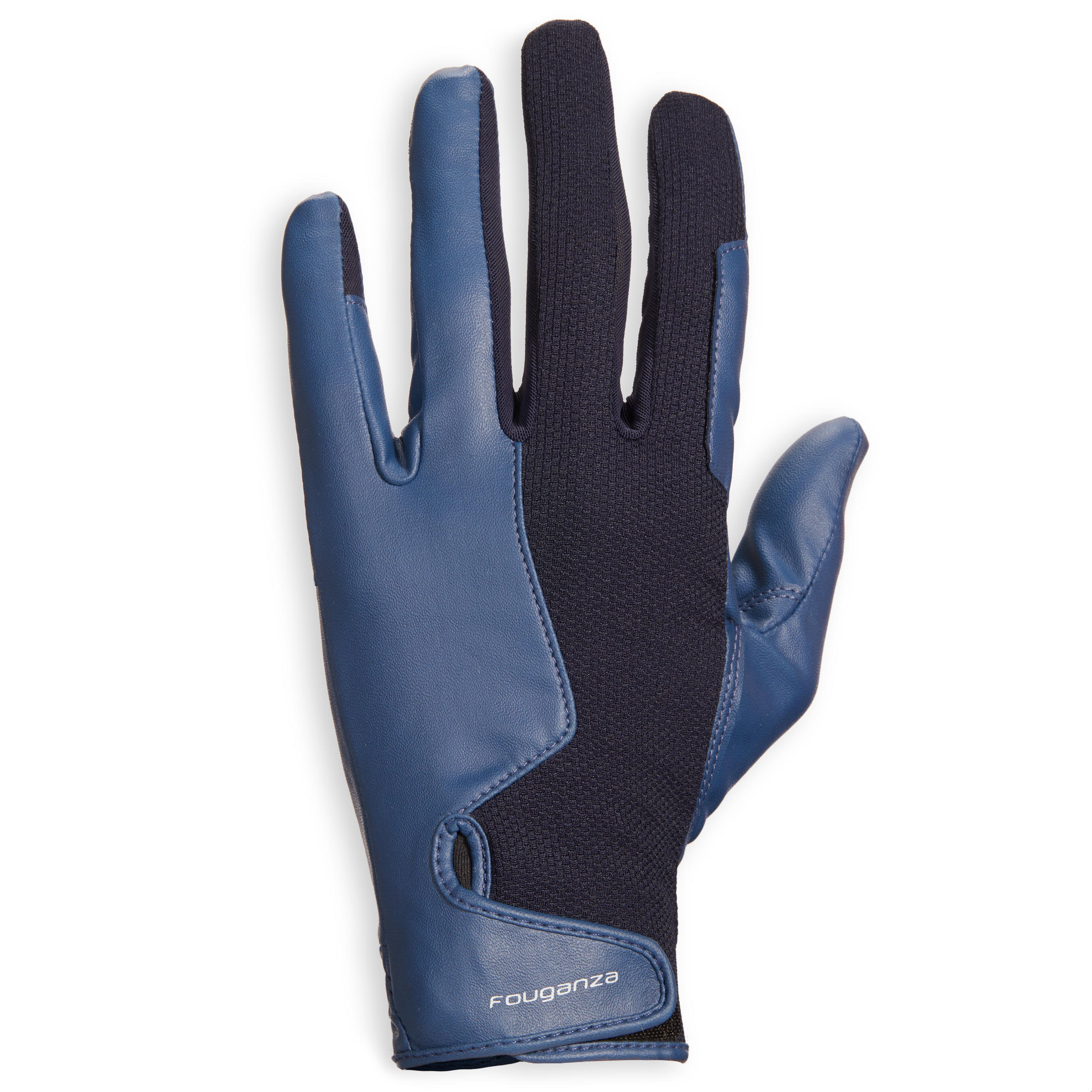 Fouganza Reithandschuhe 560 Damen marineblau/blau
