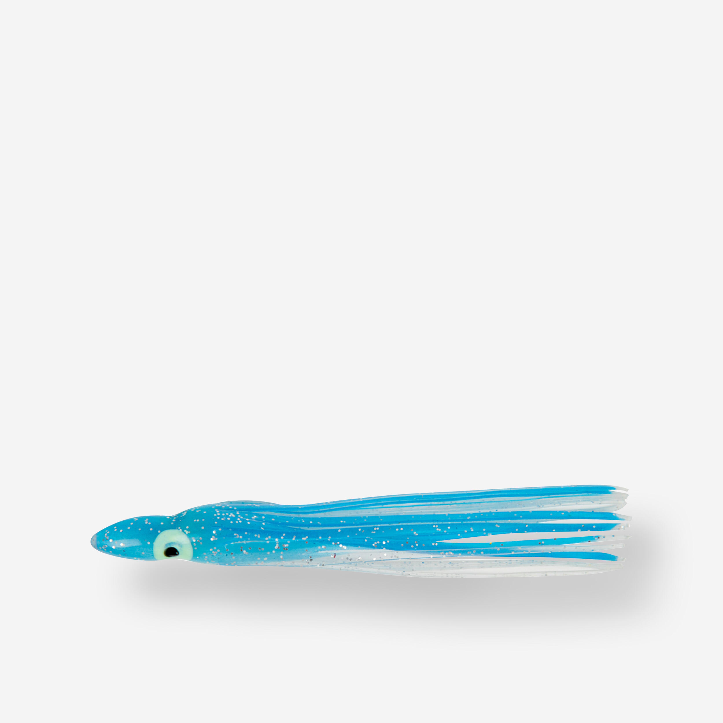 Flashmer Gummiköder Octopus 6 cm blau