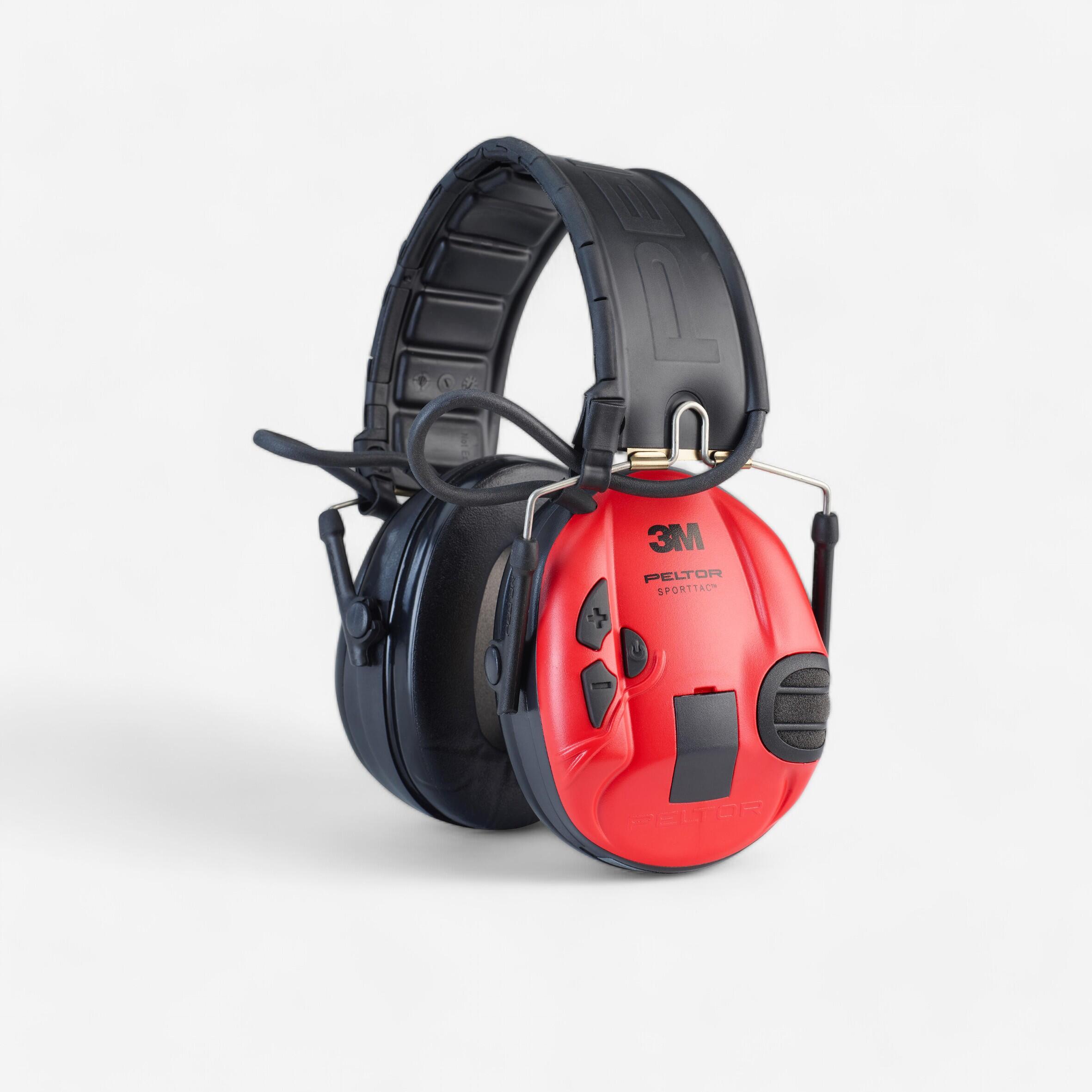 Peltor Gehörschutz elektronisch PELTOR SPORTTAC schwarz/rot