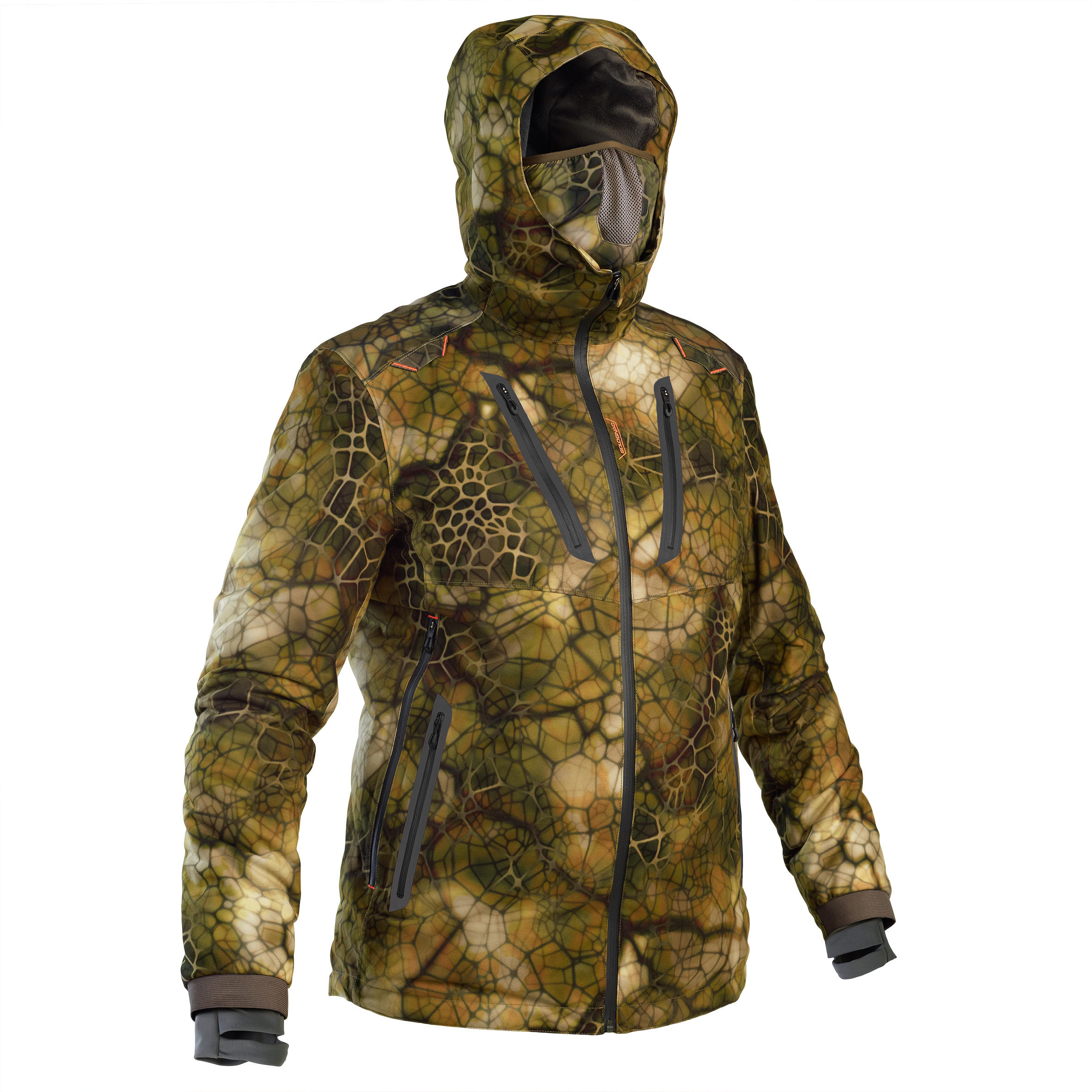 Solognac Jagd-Regenjacke FURTIV 900 geräuscharm warm camouflage