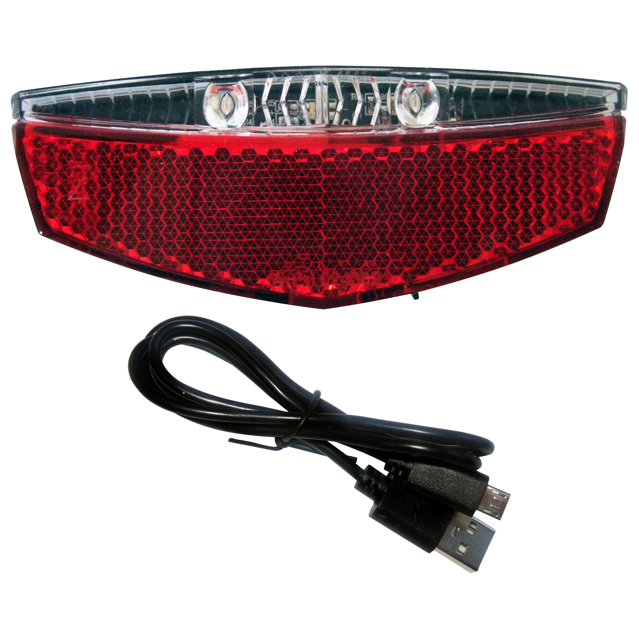 Blue Bird Fahrradbeleuchtung Rücklicht LED mit Z-Reflektor Gepäckträgermontage