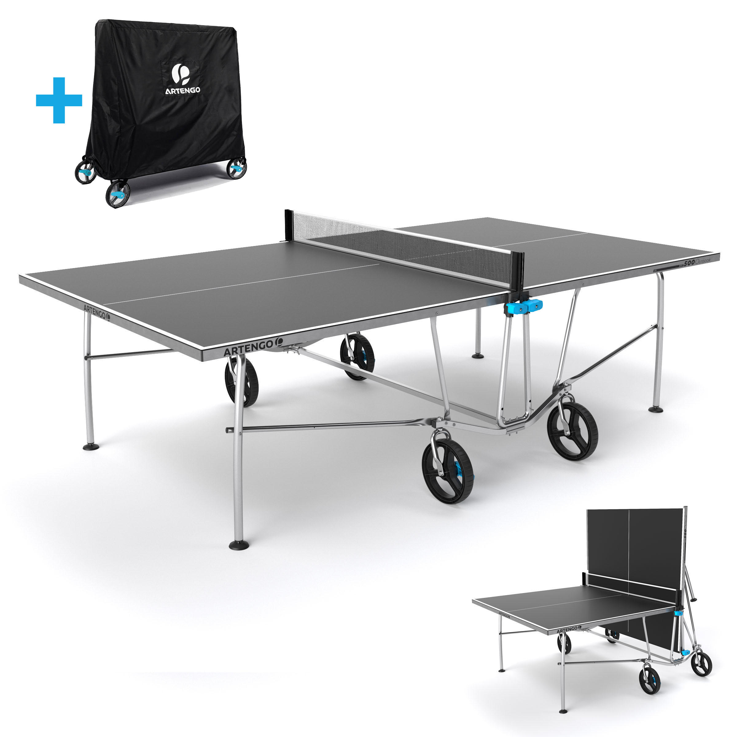 Pongori Tischtennisplatte PPT 500 LTD Outdoor (inkl. Hülle)