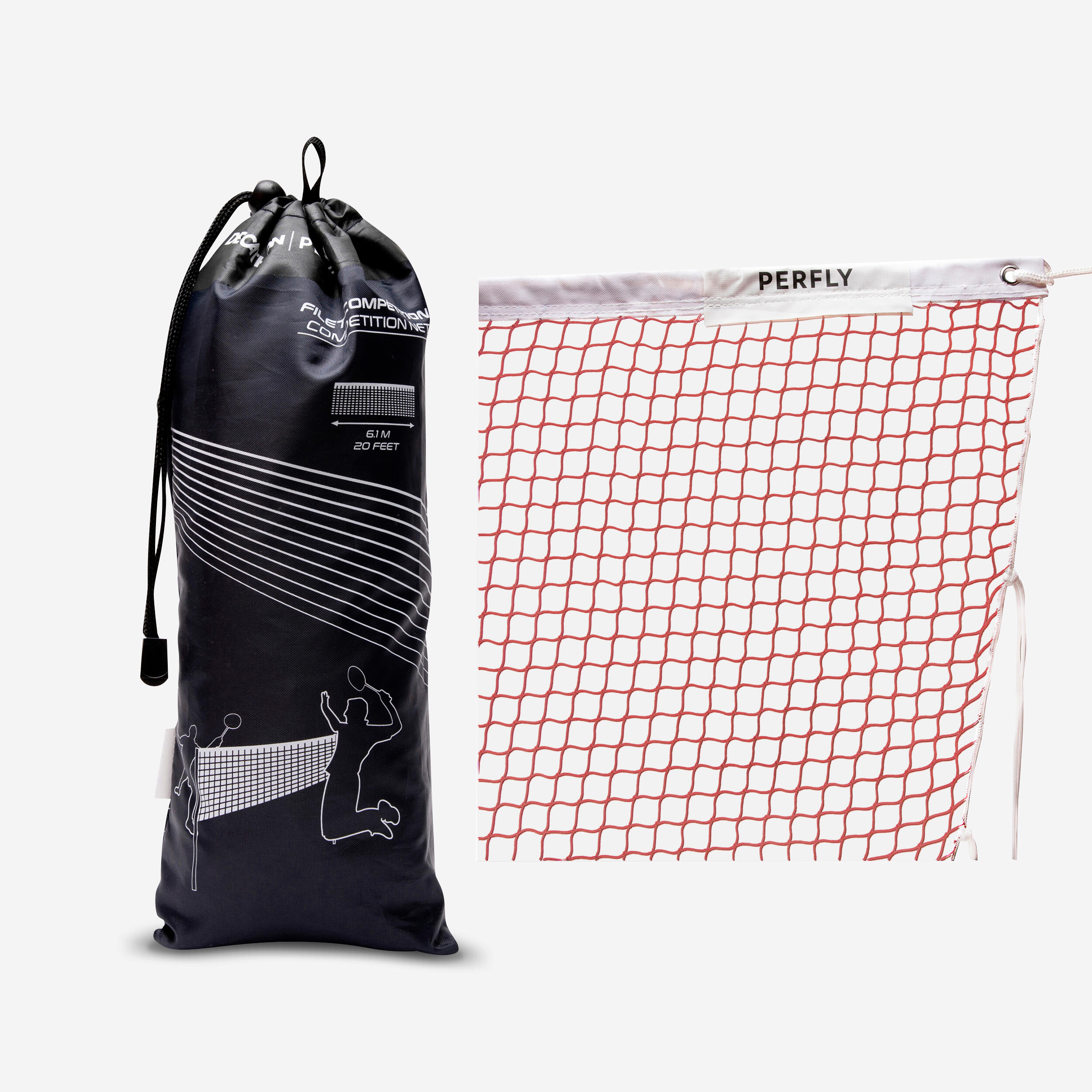 Perfly Badminton Netz Competition 6,1m