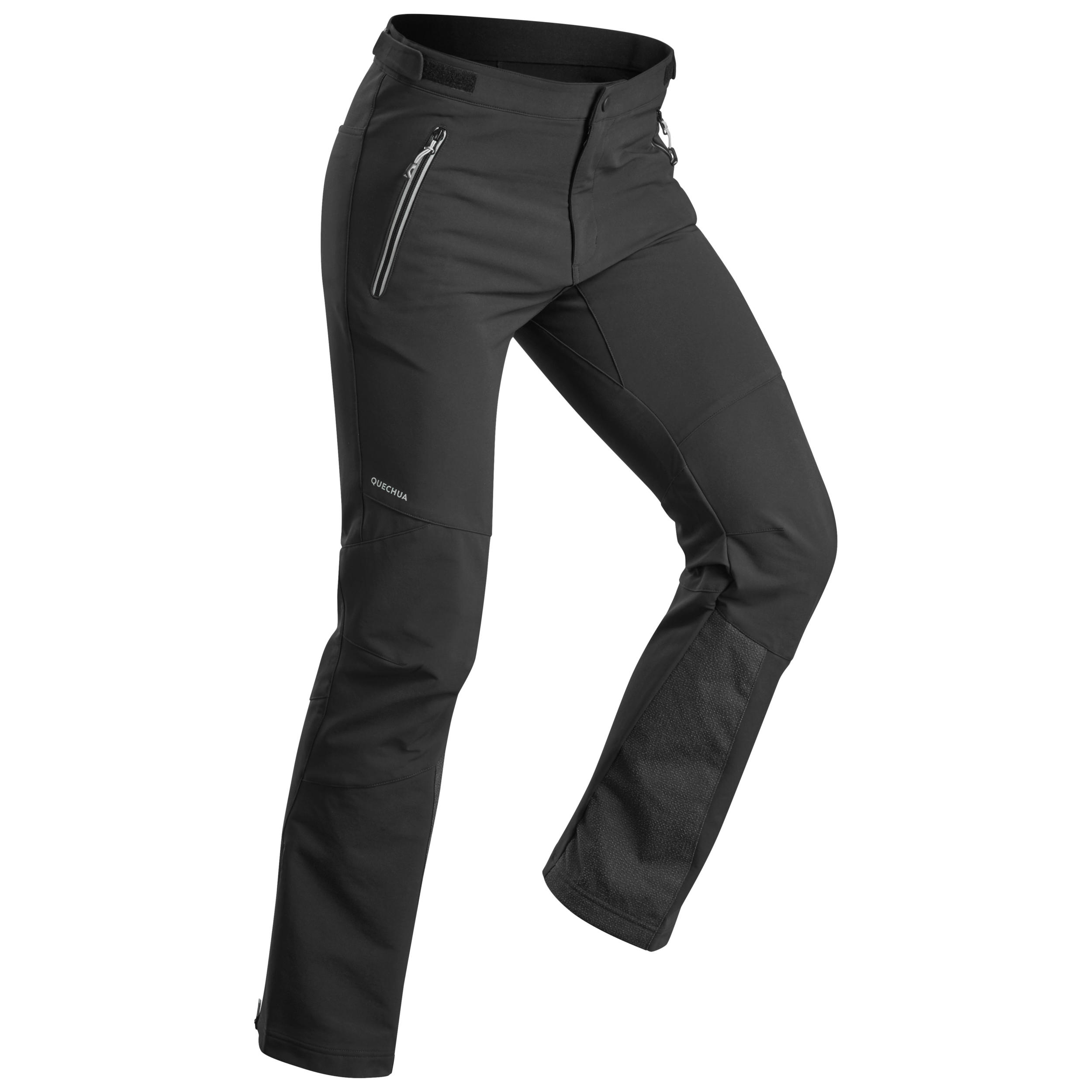 Quechua Softshellhose Winterwandern SH900 Warm Wasserdicht Herren schwarz