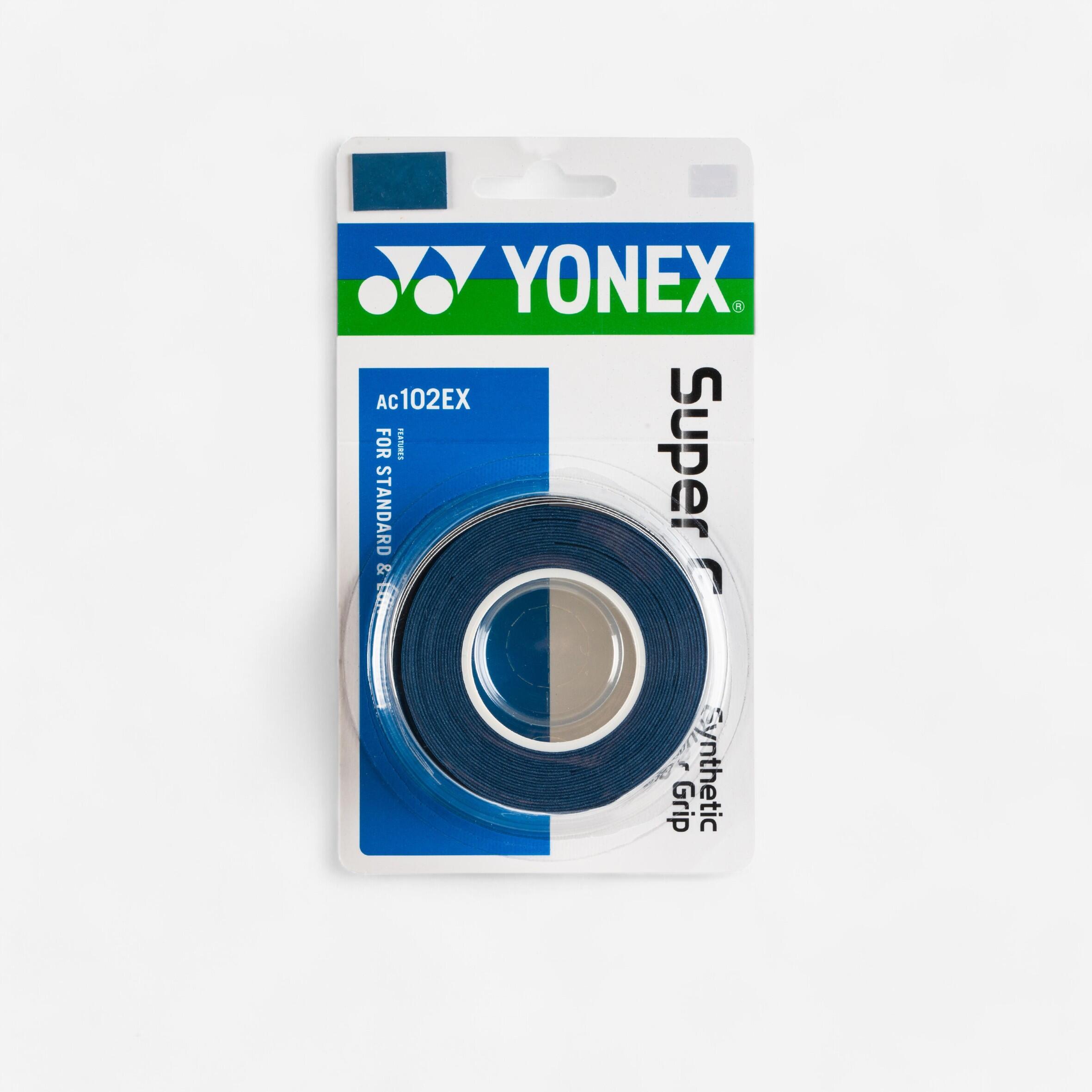 Yonex Griffband für Badmintonschläger AC 102 3 Stück blau