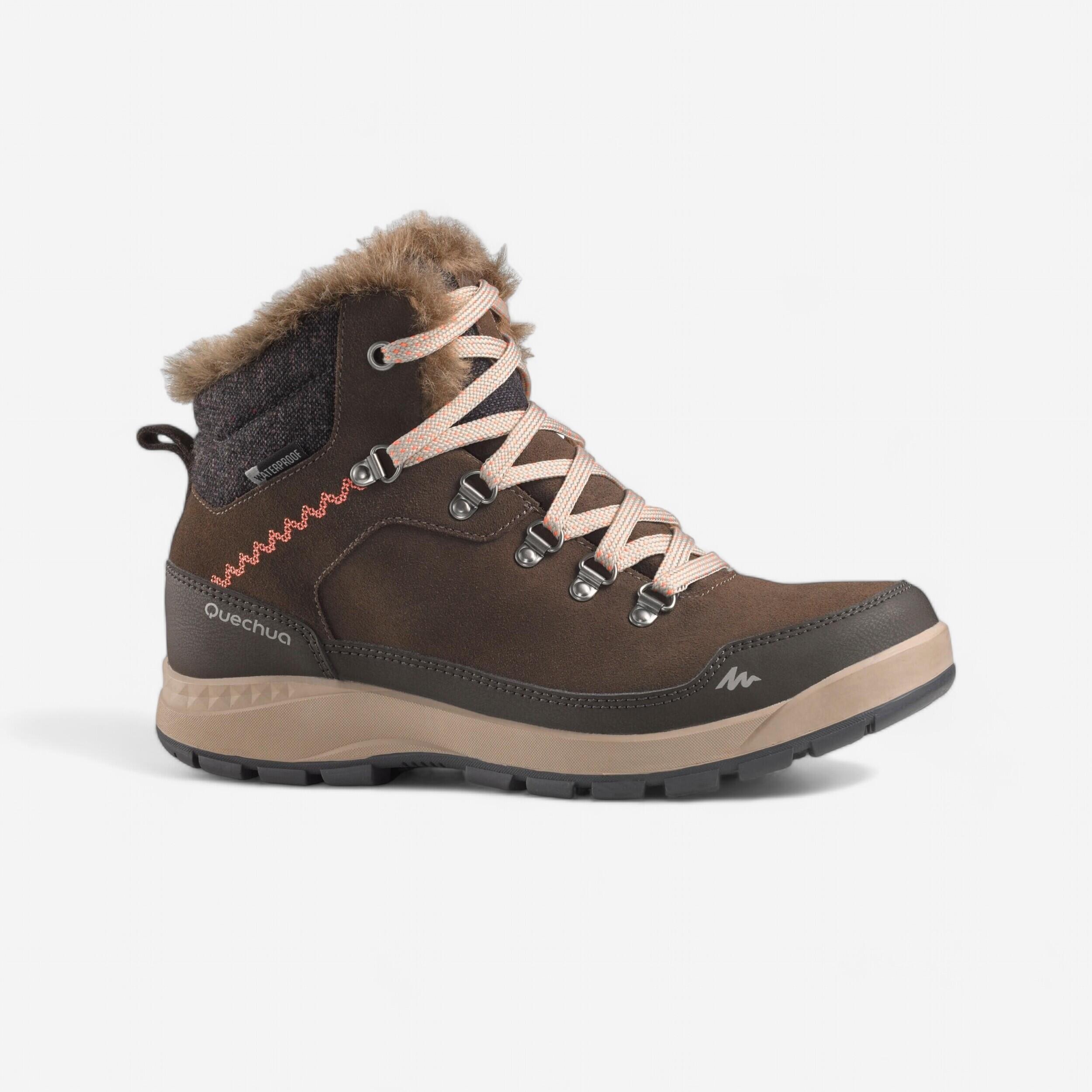 Quechua Winterschuhe Winterwandern SH500 X-Warm halbhoch wasserdicht Damen