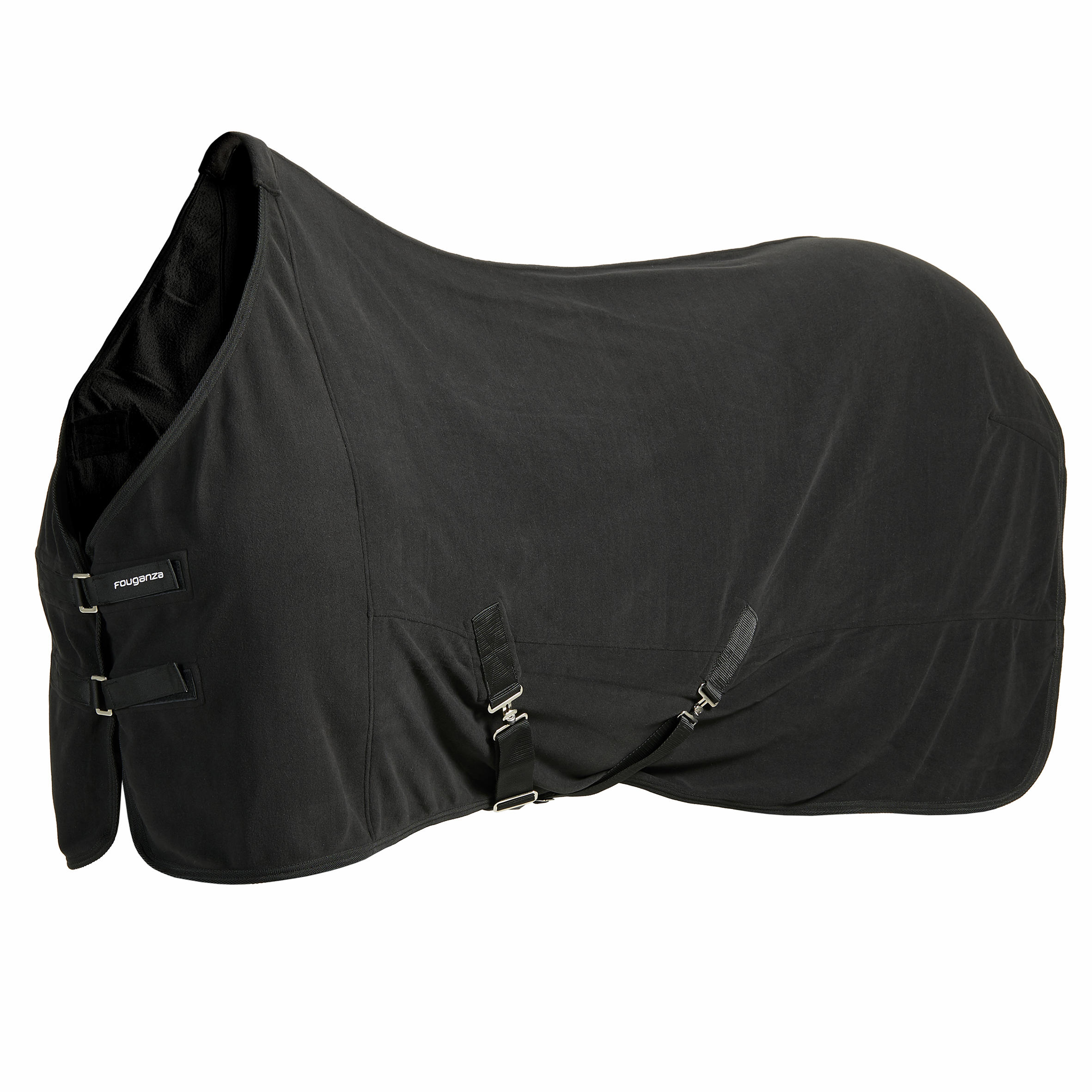 Fouganza Abschwitzdecke Polar Basic Pony/Pferd schwarz