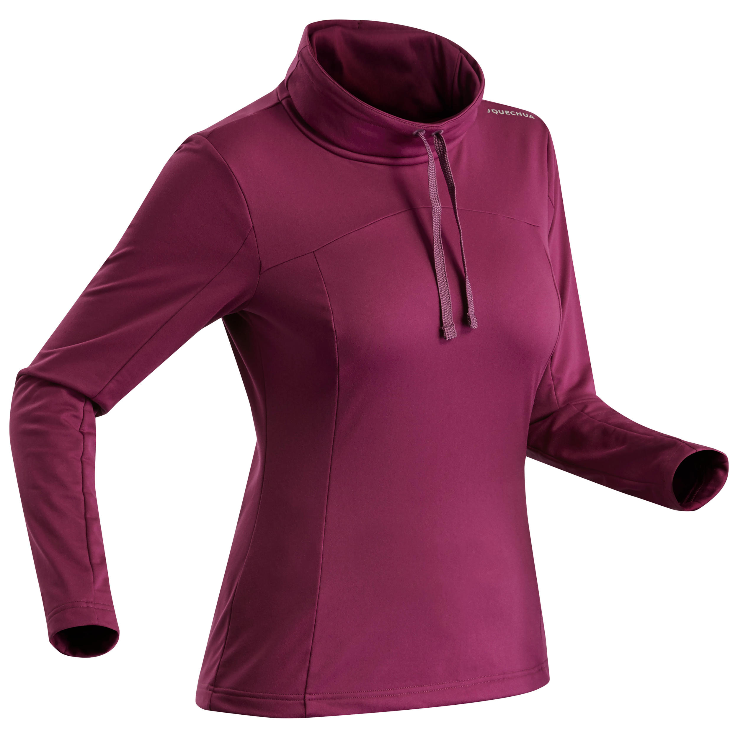 Quechua Langarmshirt Pullover Wandern SH100 warm Damen weiss