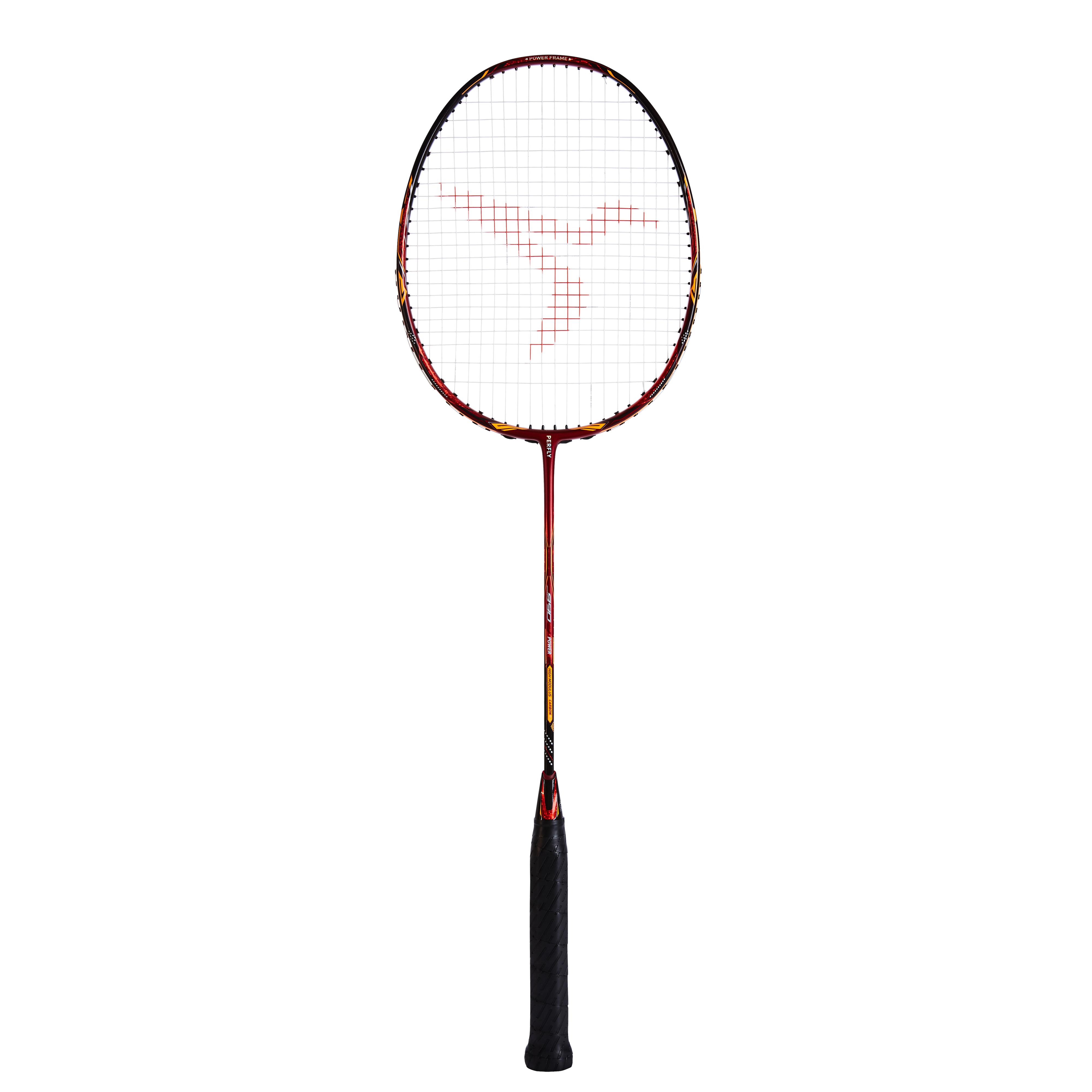 Perfly Badmintonschläger BR 990 P Erwachsene rot/orange