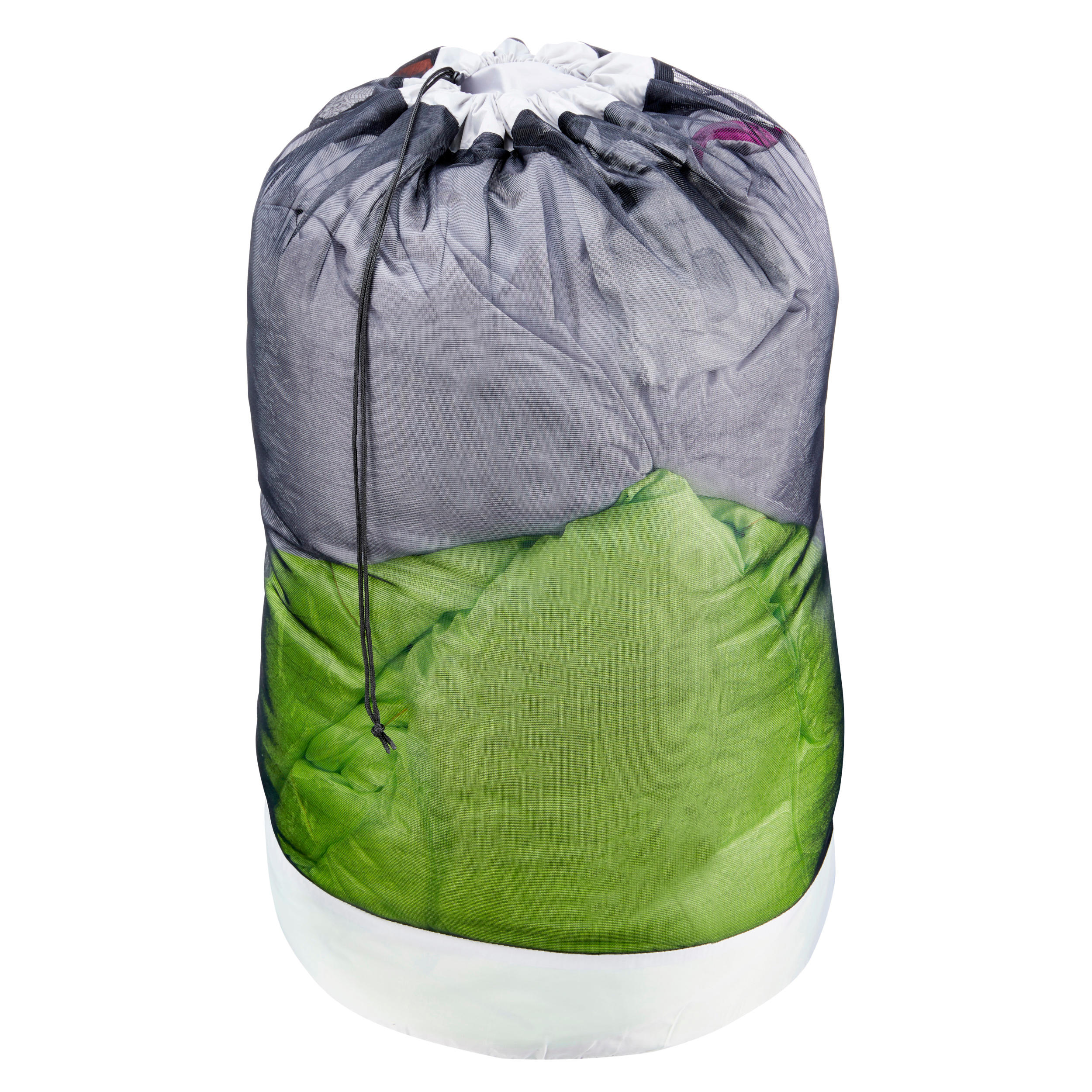 Forclaz Aufbewahrungsbeutel aus Meshgewebe für Schlafsack grau