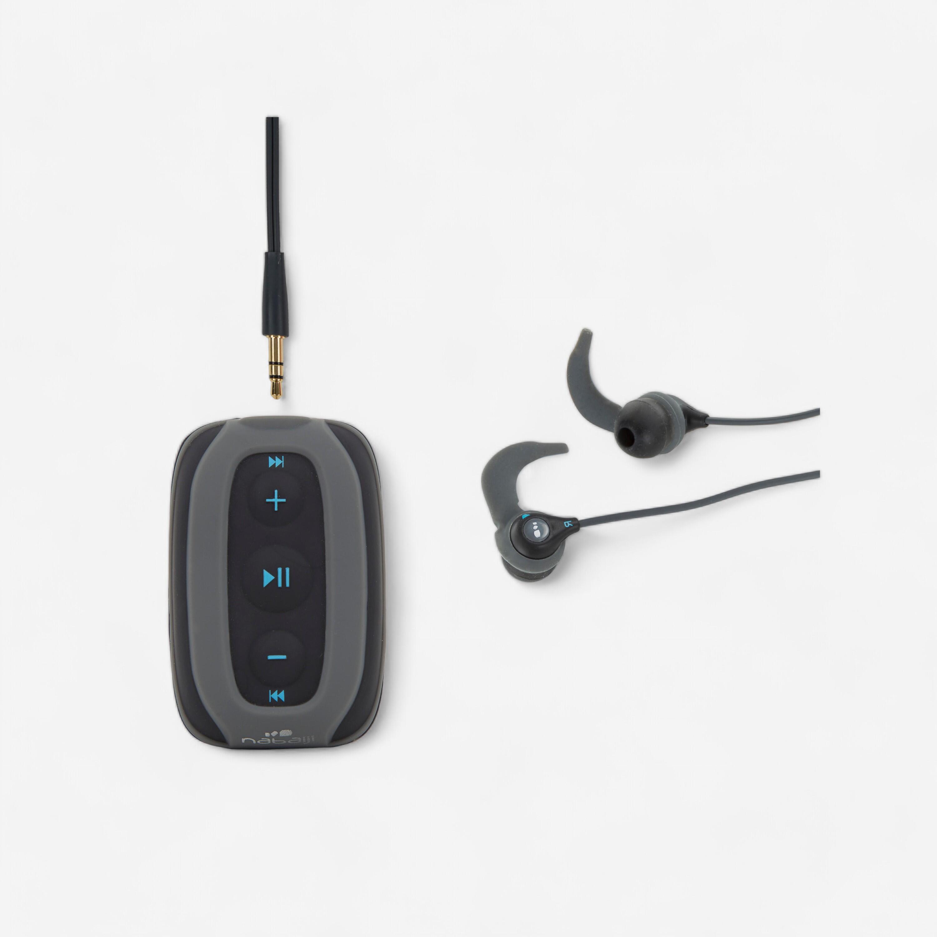 Nabaiji MP3-Player wasserdicht SwimMusic 100 V3 schwarz/blau