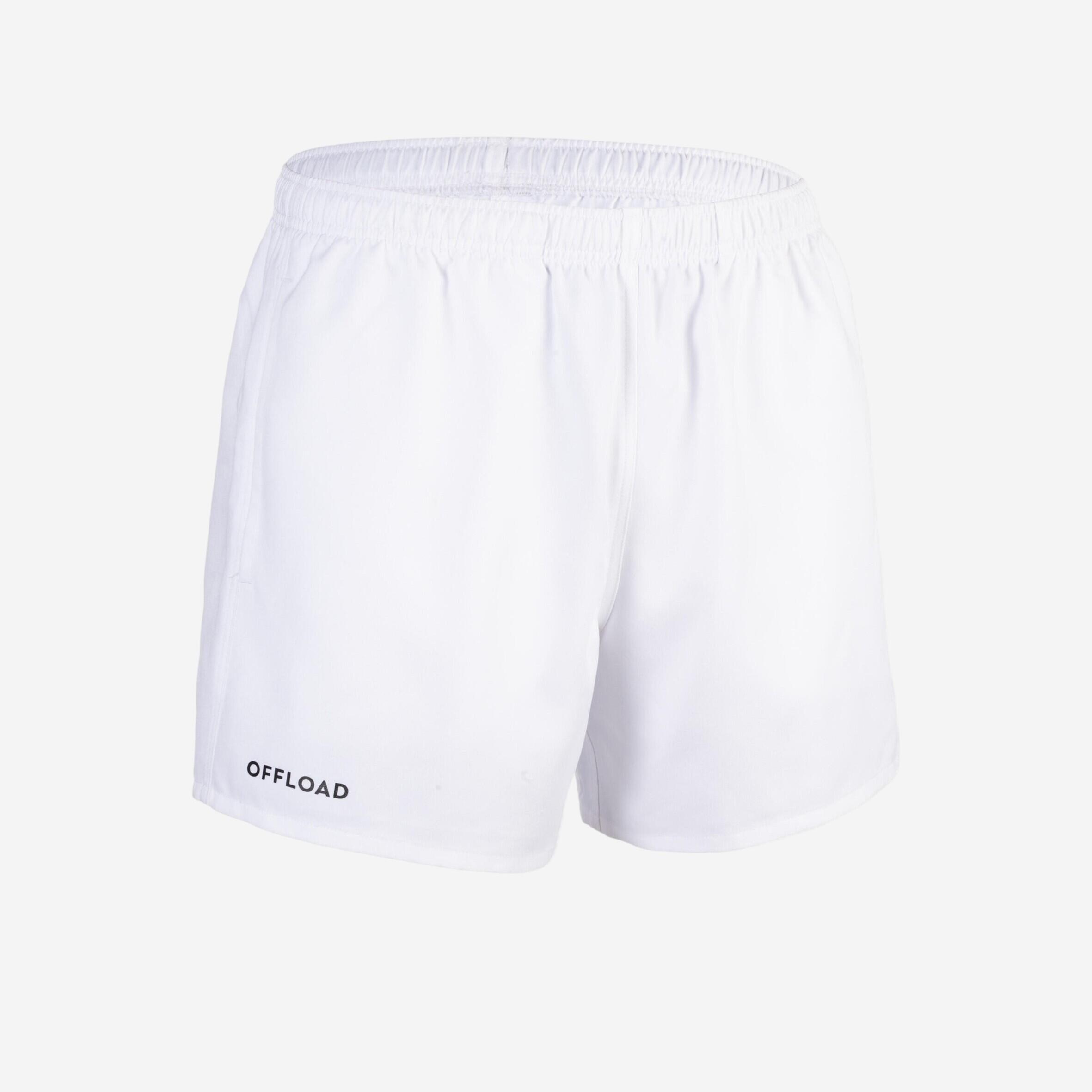 Offload Rugbyshorts R100 mit Taschen Erwachsene rot