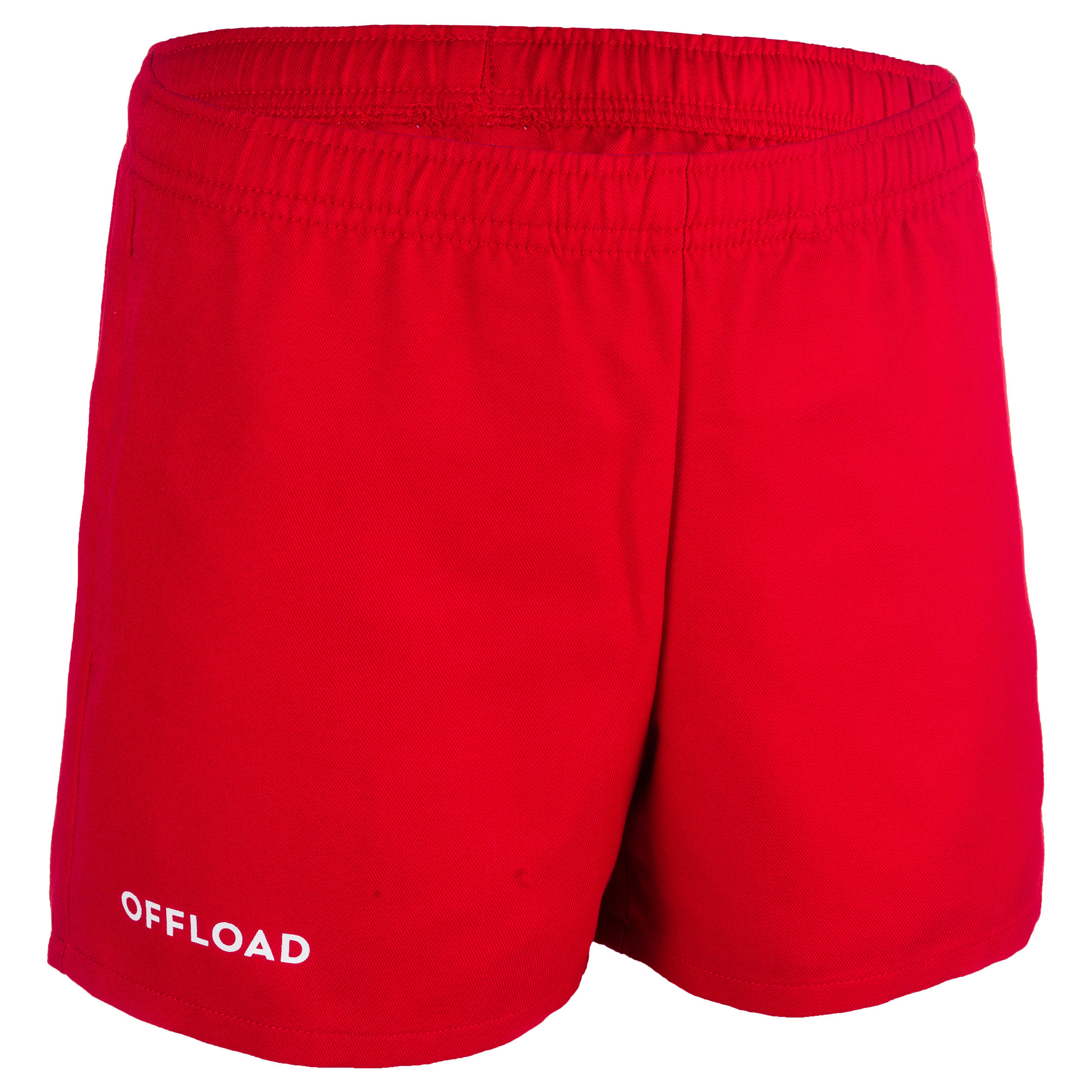 Offload Rugbyshorts Club R100 ohne Tasche Kinder rot