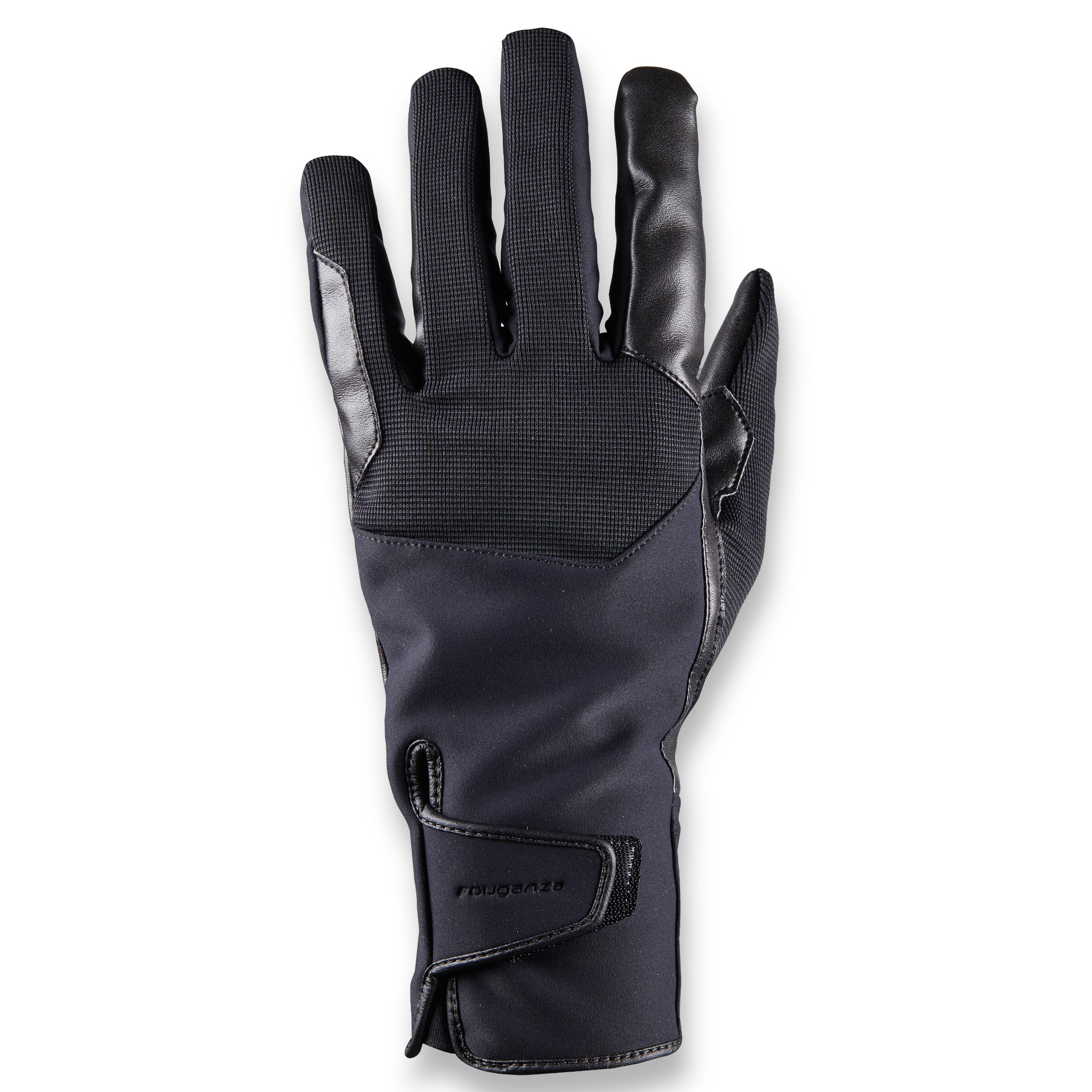 Fouganza Winter-Reithandschuhe 560 warm Herren schwarz