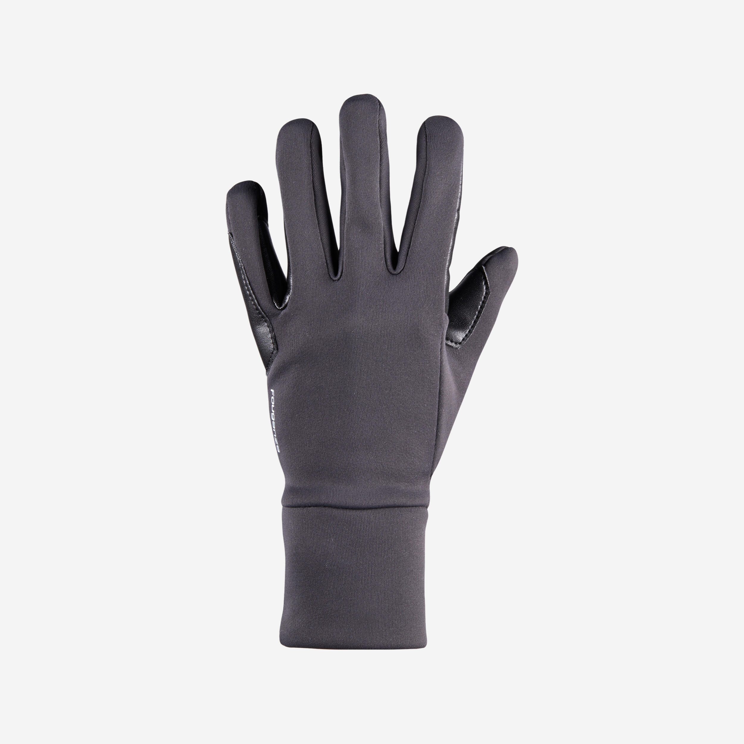 Fouganza Winter-Reithandschuhe 100 warm Kinder dunkelgrau