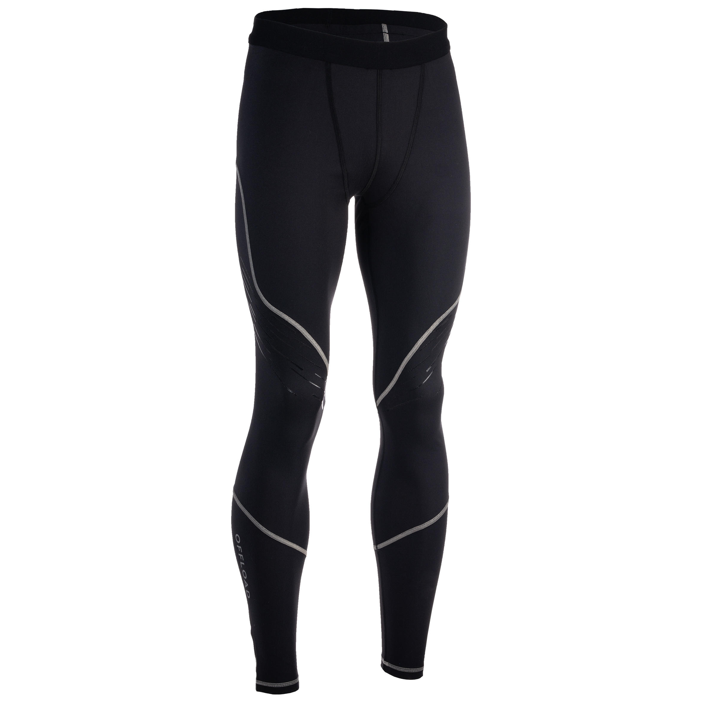 Offload Rugby-Tights 500 Erwachsene schwarz