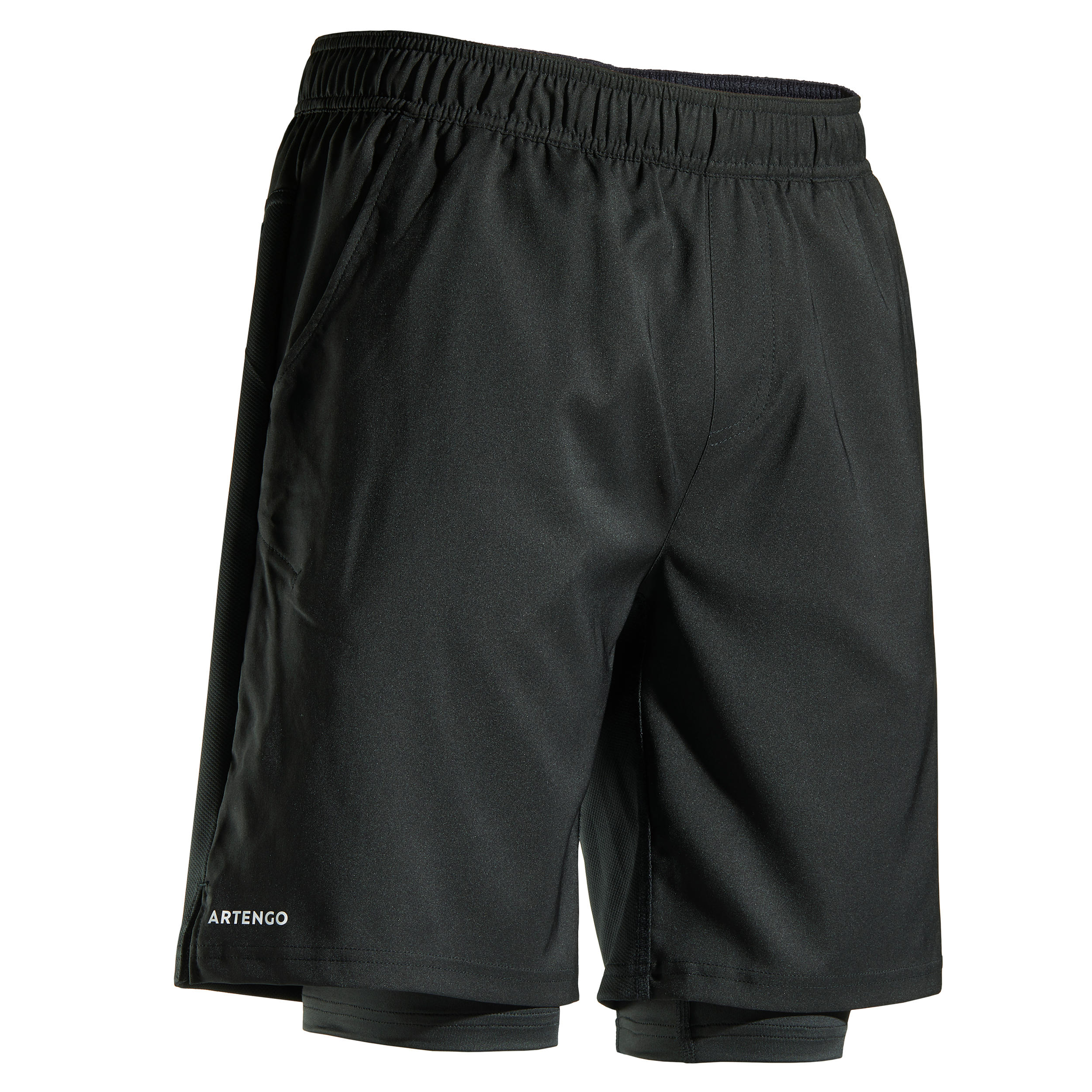 Artengo Tennis-Shorts Herren TSH 500 Thermic schwarz
