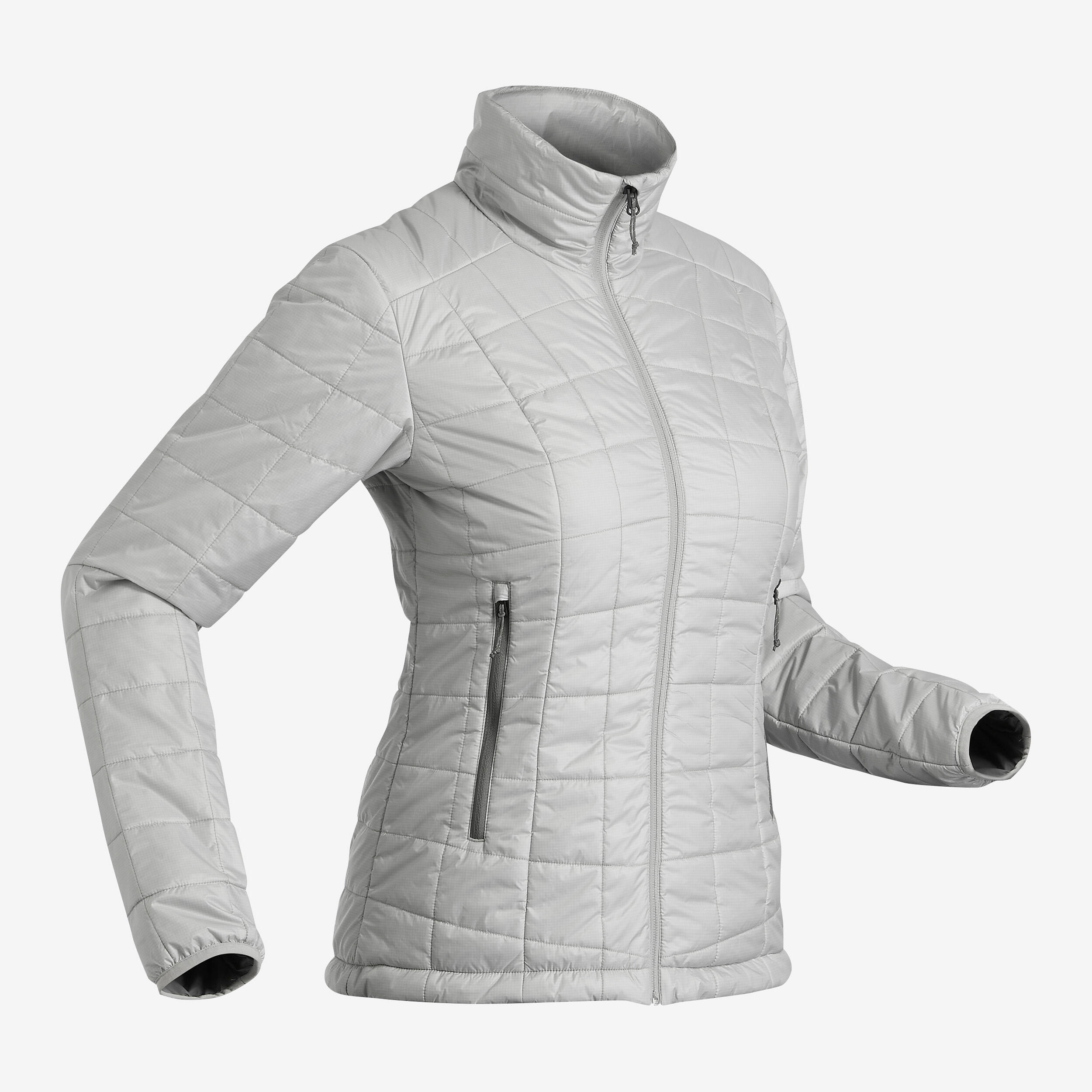 Forclaz Wattierte Jacke Bergtrekking MT100 Komfort bis -5 °C Damen violett