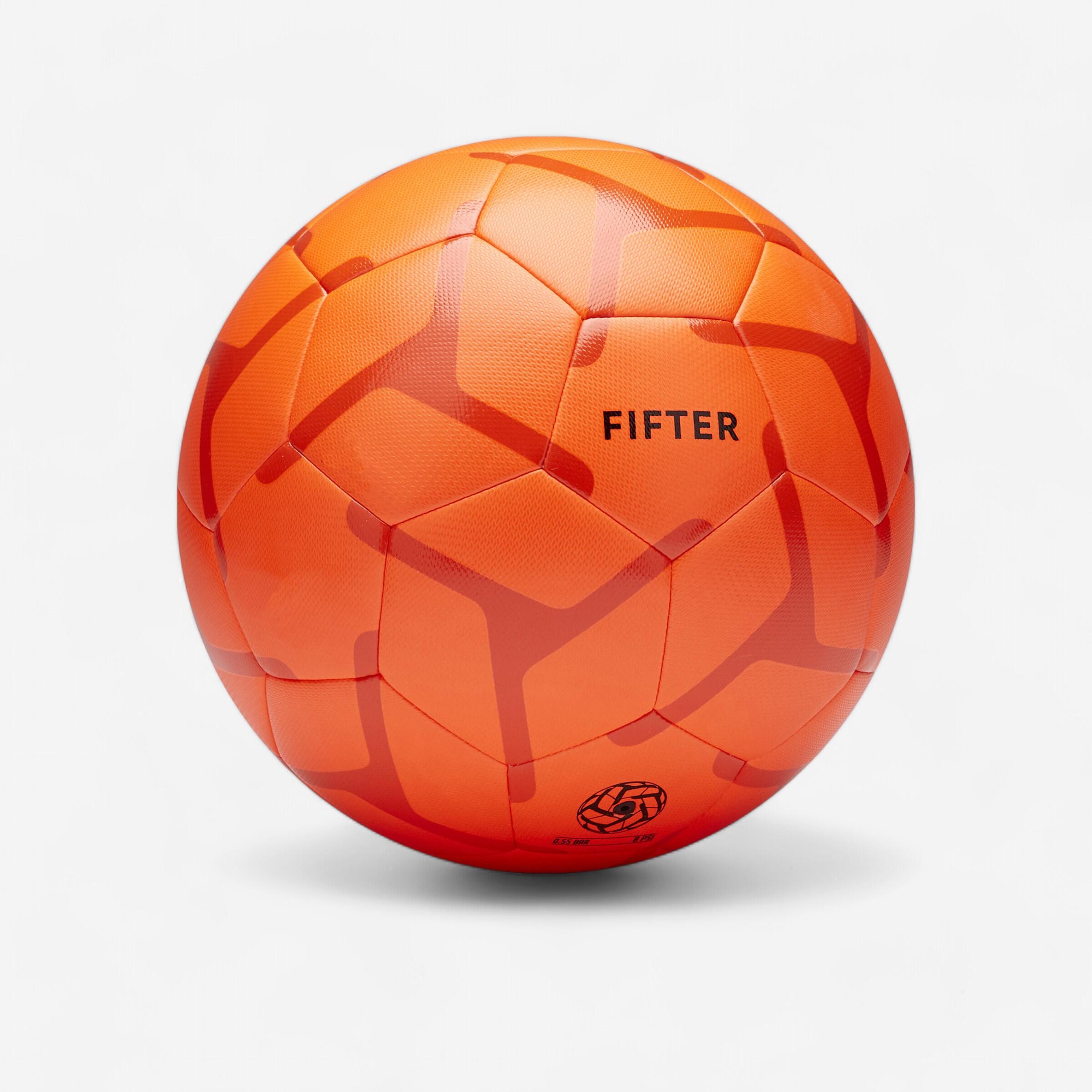 Fifter Fussball Society 100 Größe 5 orange/rot