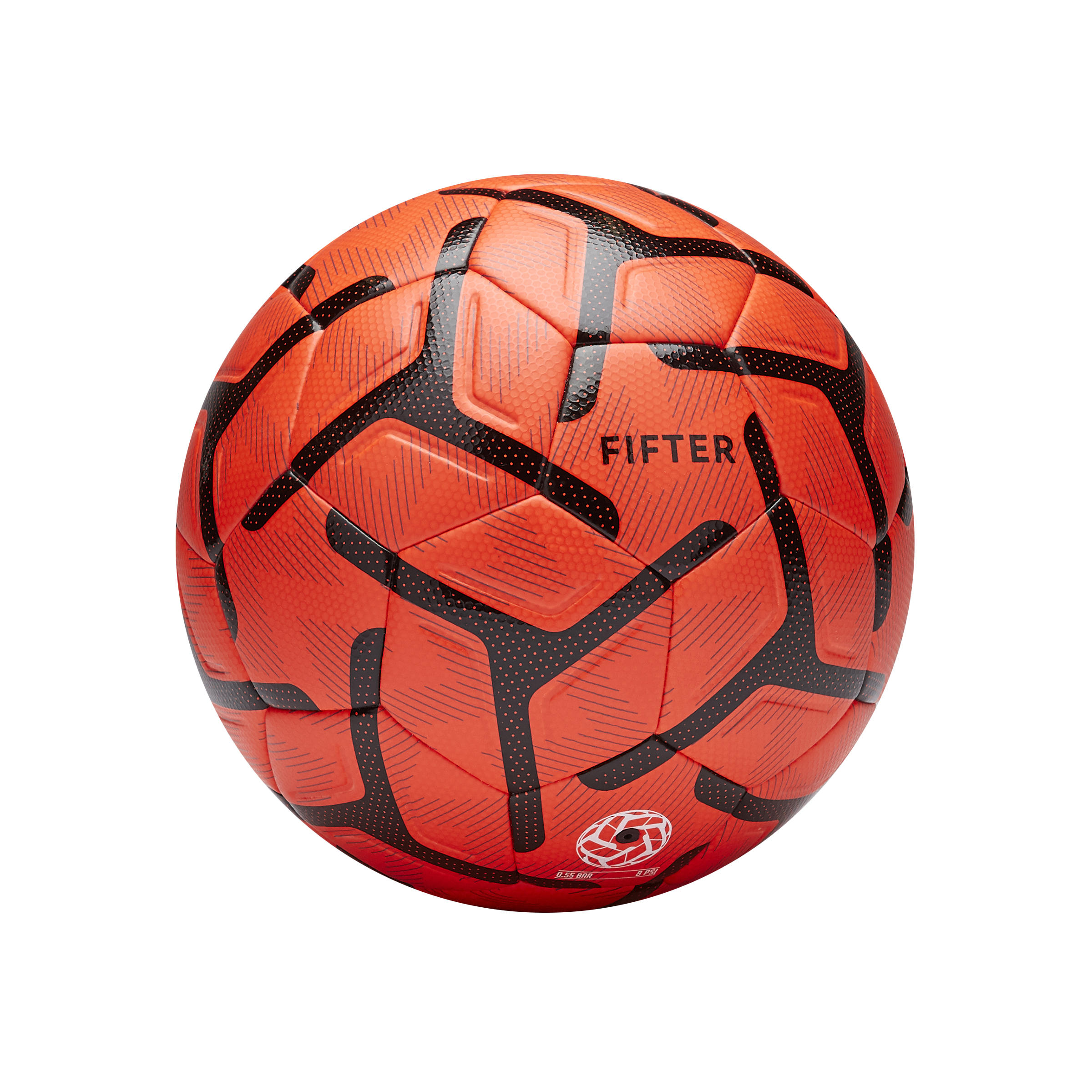 Fifter Fussball Society 500 Größe 4 orange/schwarz
