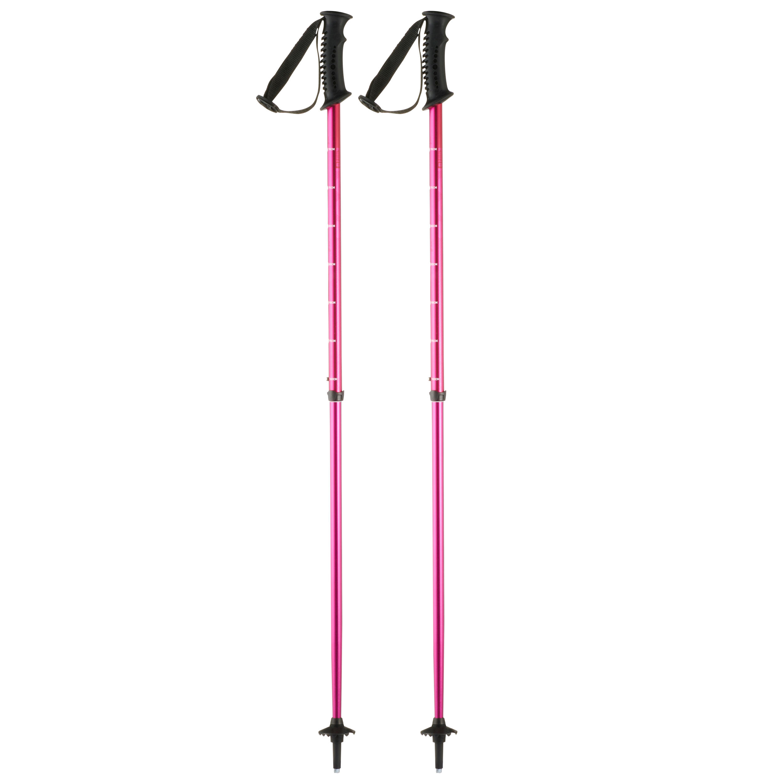 Wedze Skistöcke Push-Pin Kinder rosa
