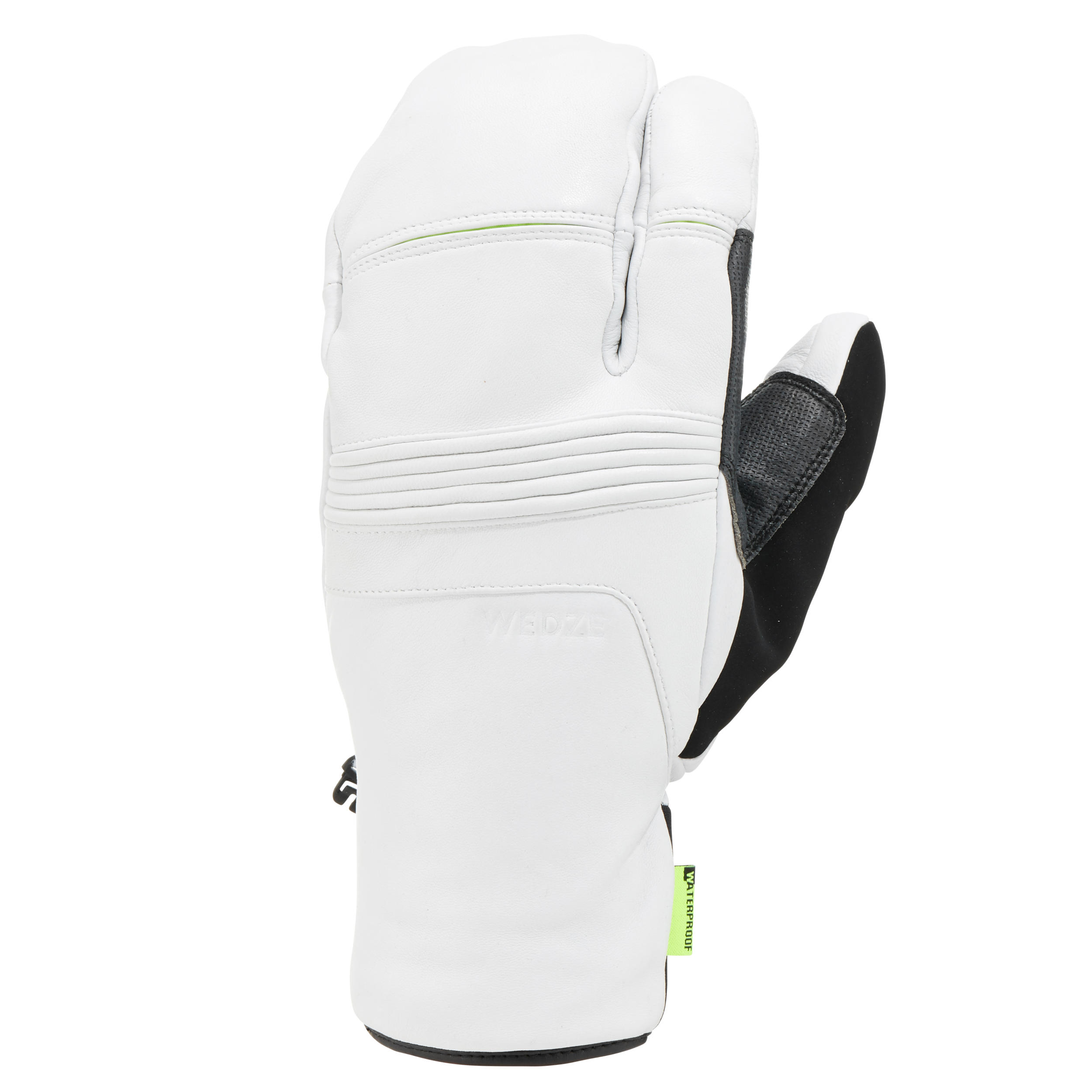 Wedze Skihandschuhe Piste Lobster 900 3 Finger Erwachsene weiss