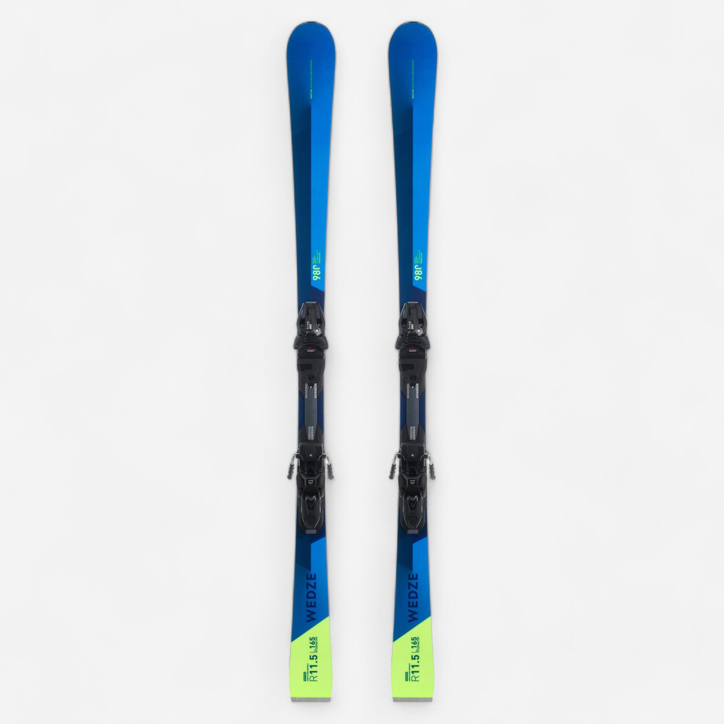 Wedze Ski Herren mit Bindung Piste- Boost 980 ST blau