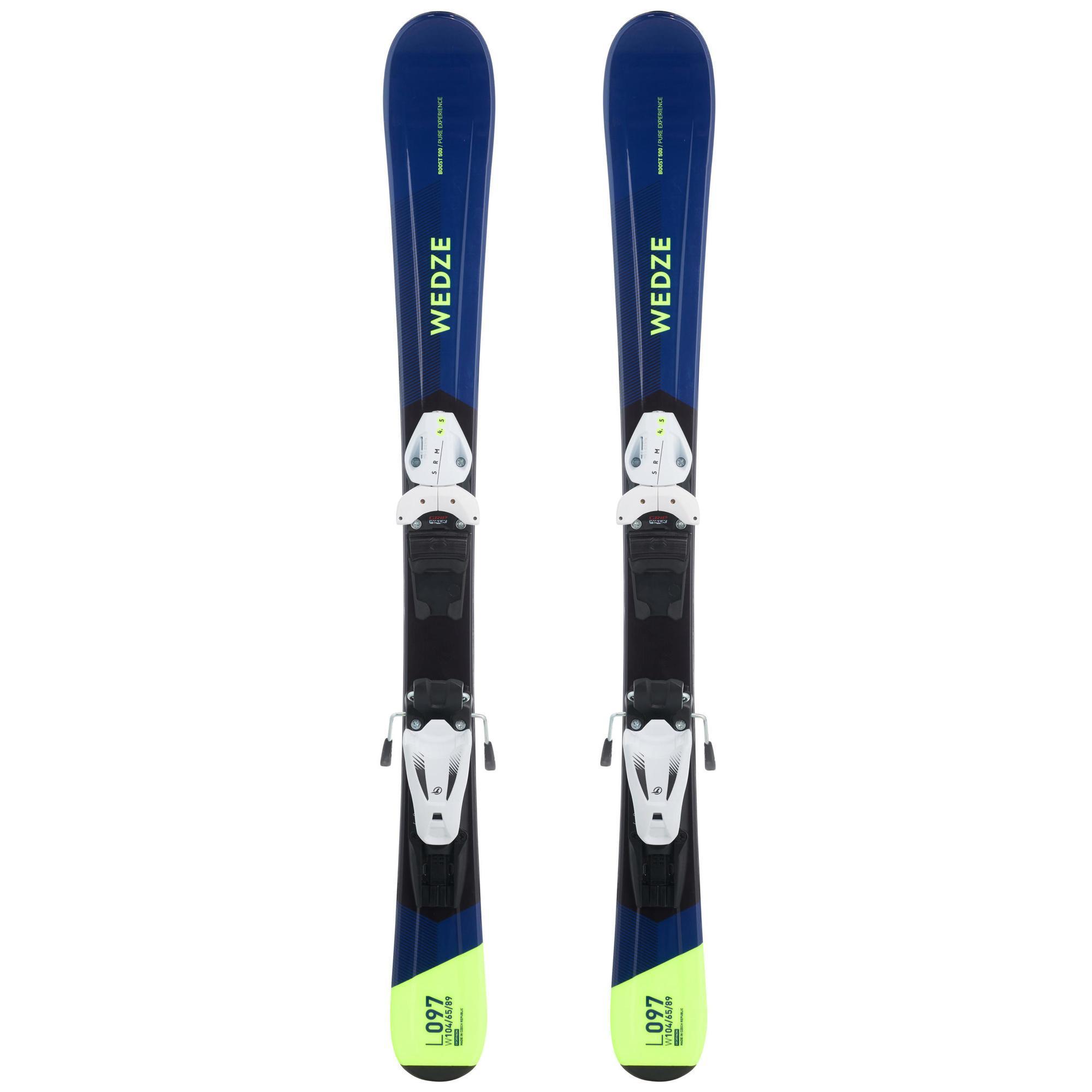Wedze Ski Piste Boost 500 Kinder Blau