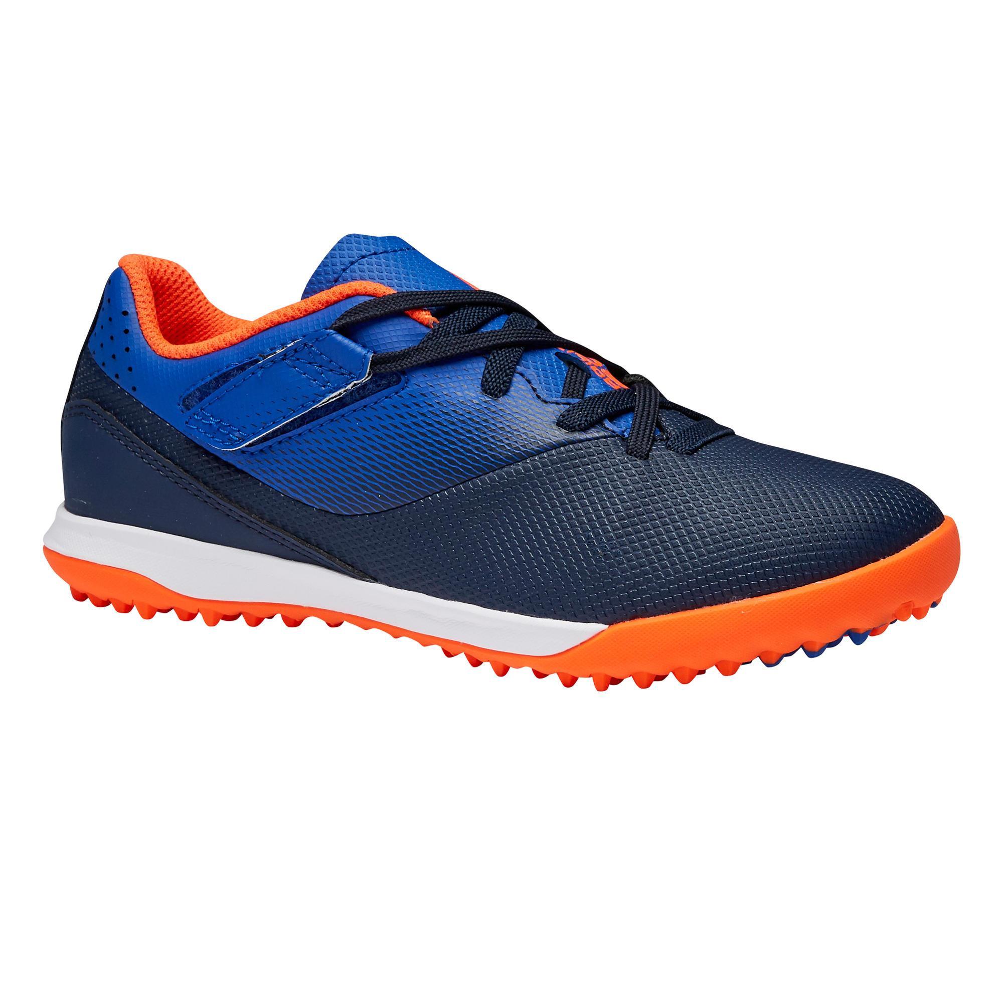 Kipsta Fussballschuhe Agility 500 TF Klettverschluss Kinder blau/marineblau