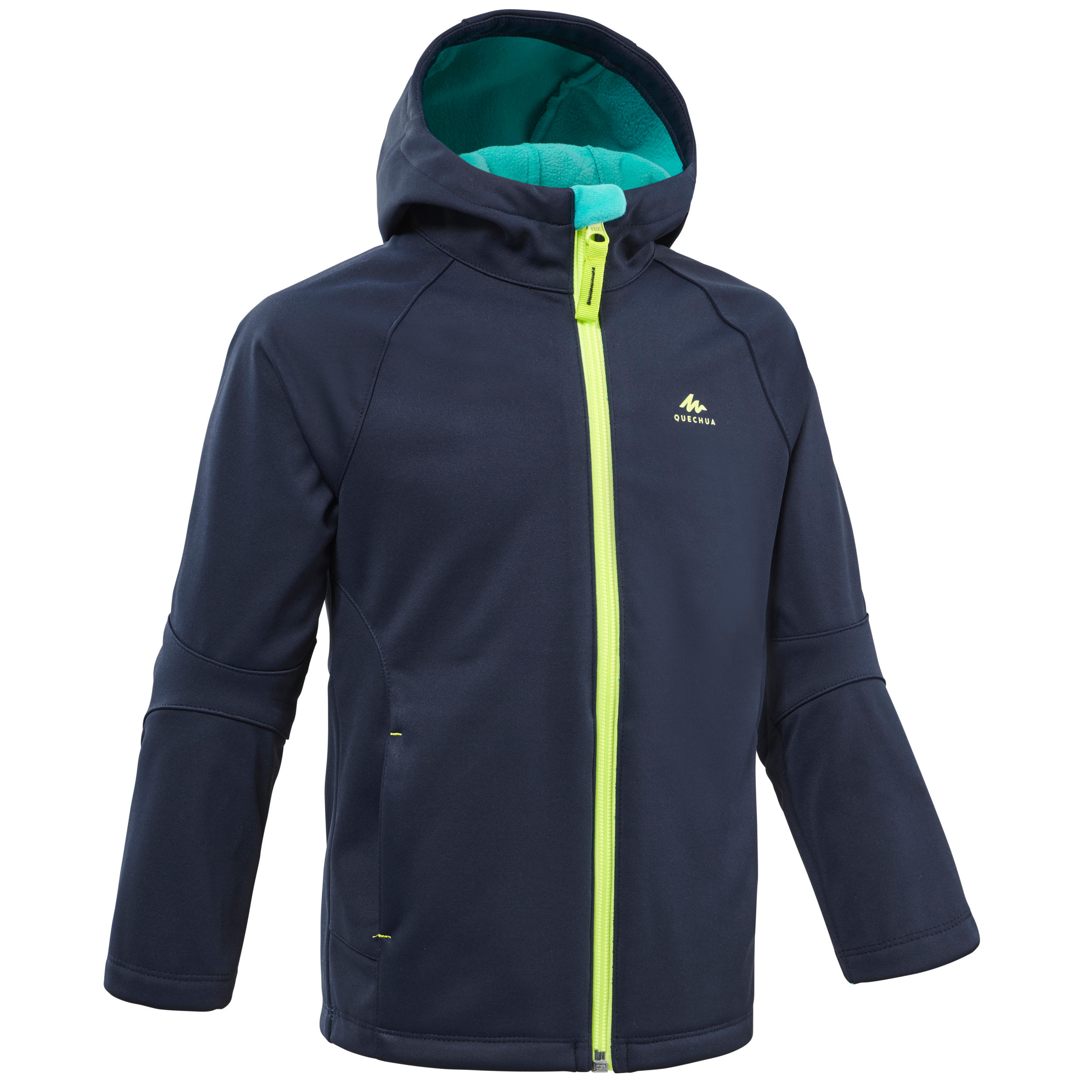 Quechua Softshelljacke Bergwandern MH550 Kleinkinder Gr. 92–116 marineblau