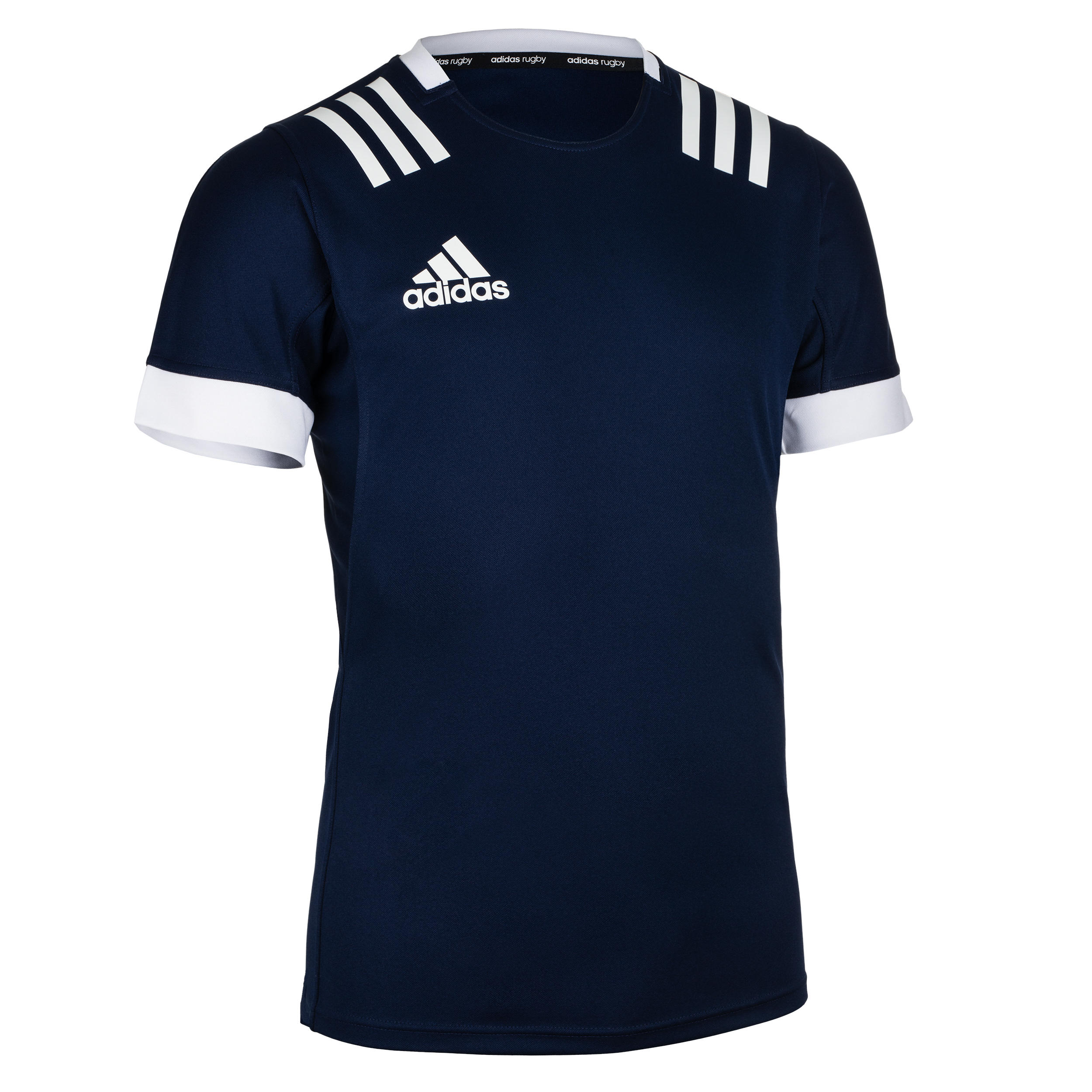 Adidas Rugby-Trikot Kurzarm 3S Herren blau