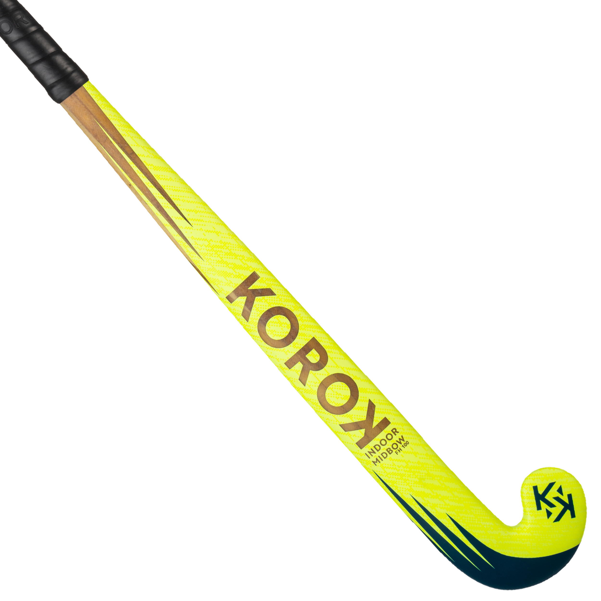Korok Hallenhockeyschläger FH100 Erwachsene Mid Bow gelb