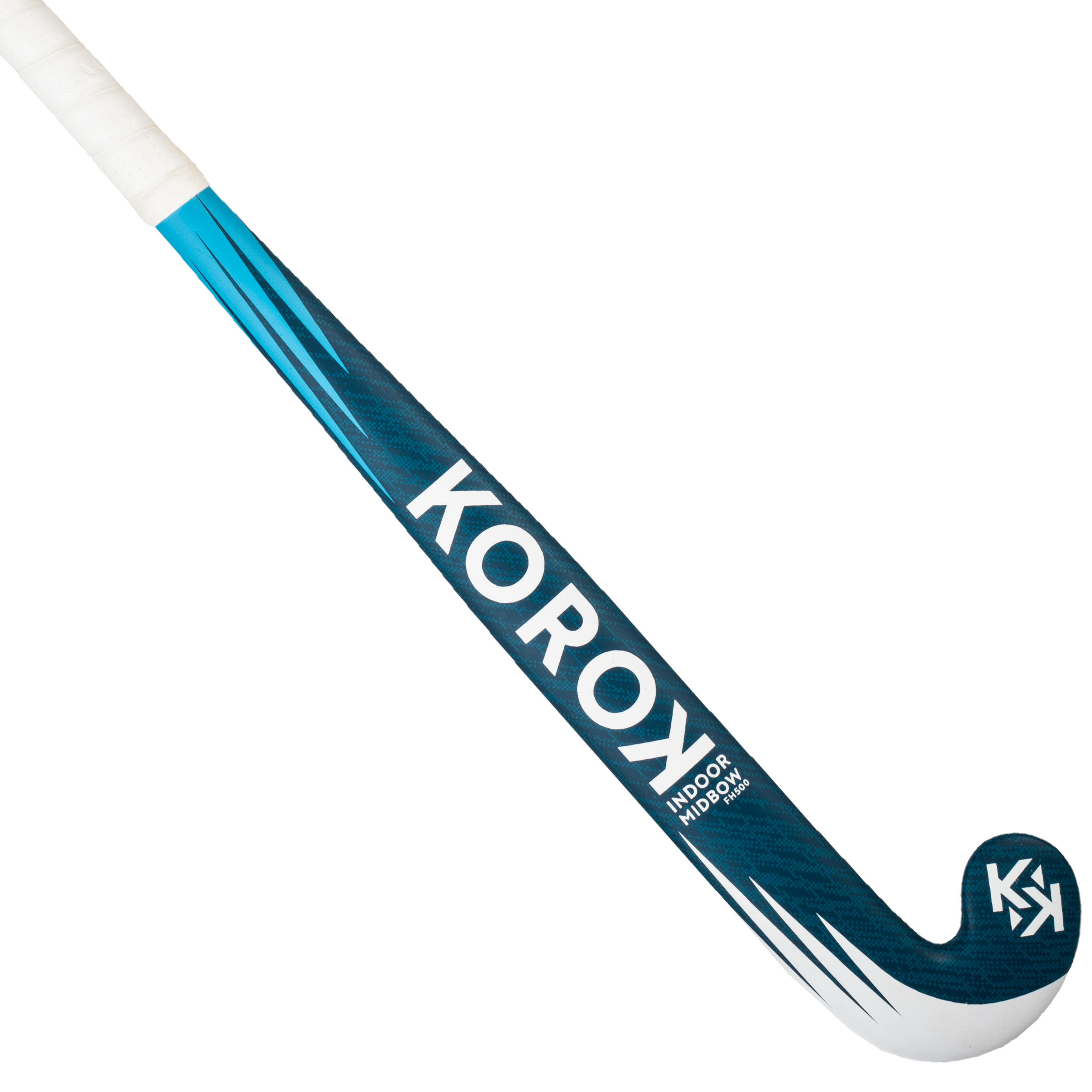 Korok Hallenhockeyschläger FH500 Kinder Mid Bow 100% Glasfaser blau