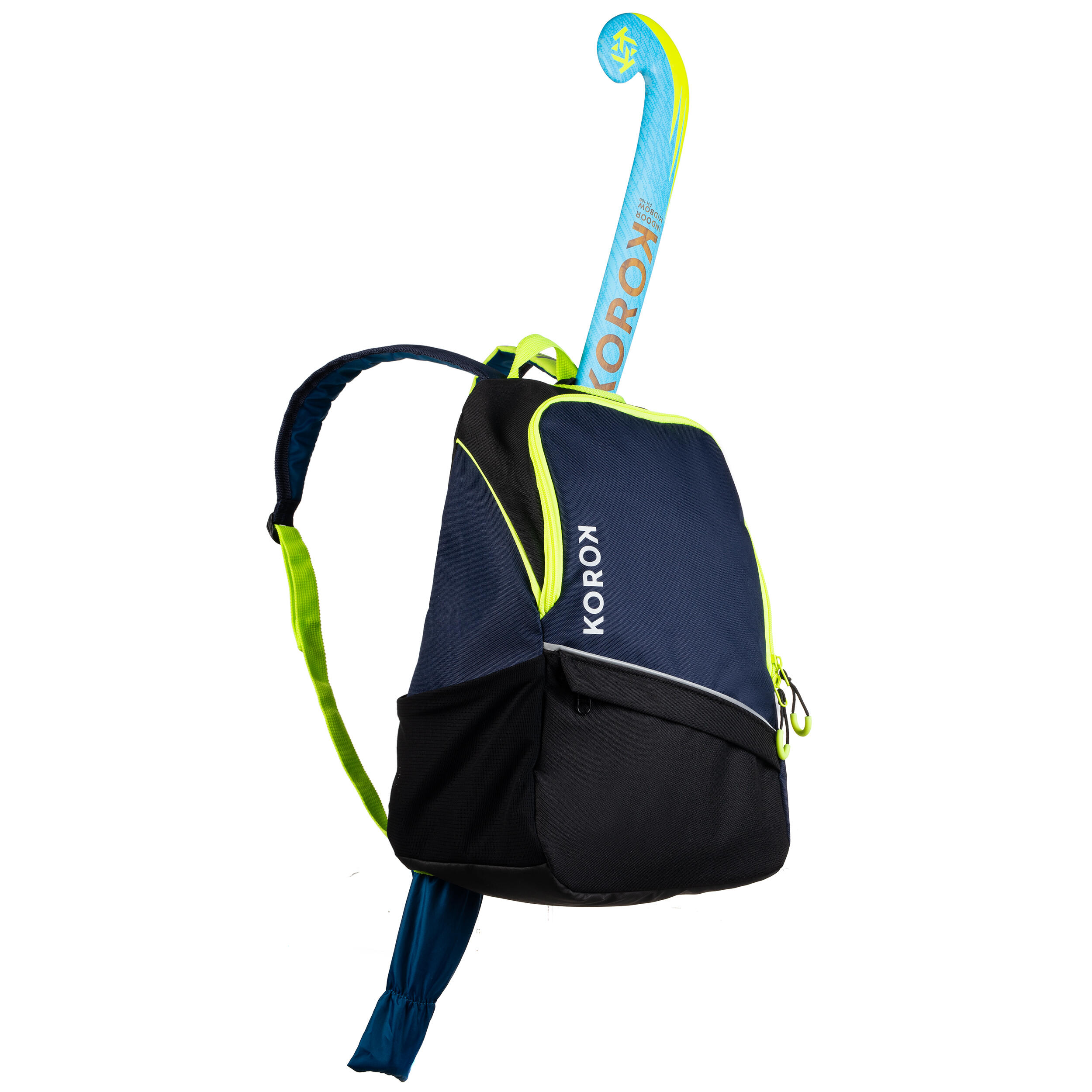 Korok Rucksack FH100 Feldhockey Kinder blau/gelb