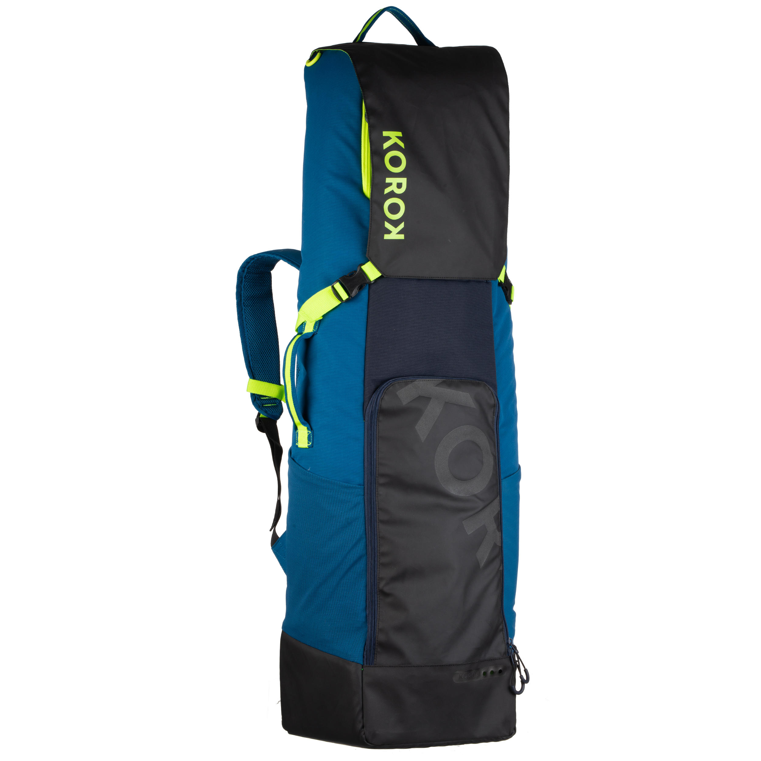 Korok Schlägertasche Feldhockey FH560 46 Liter blau/gelb