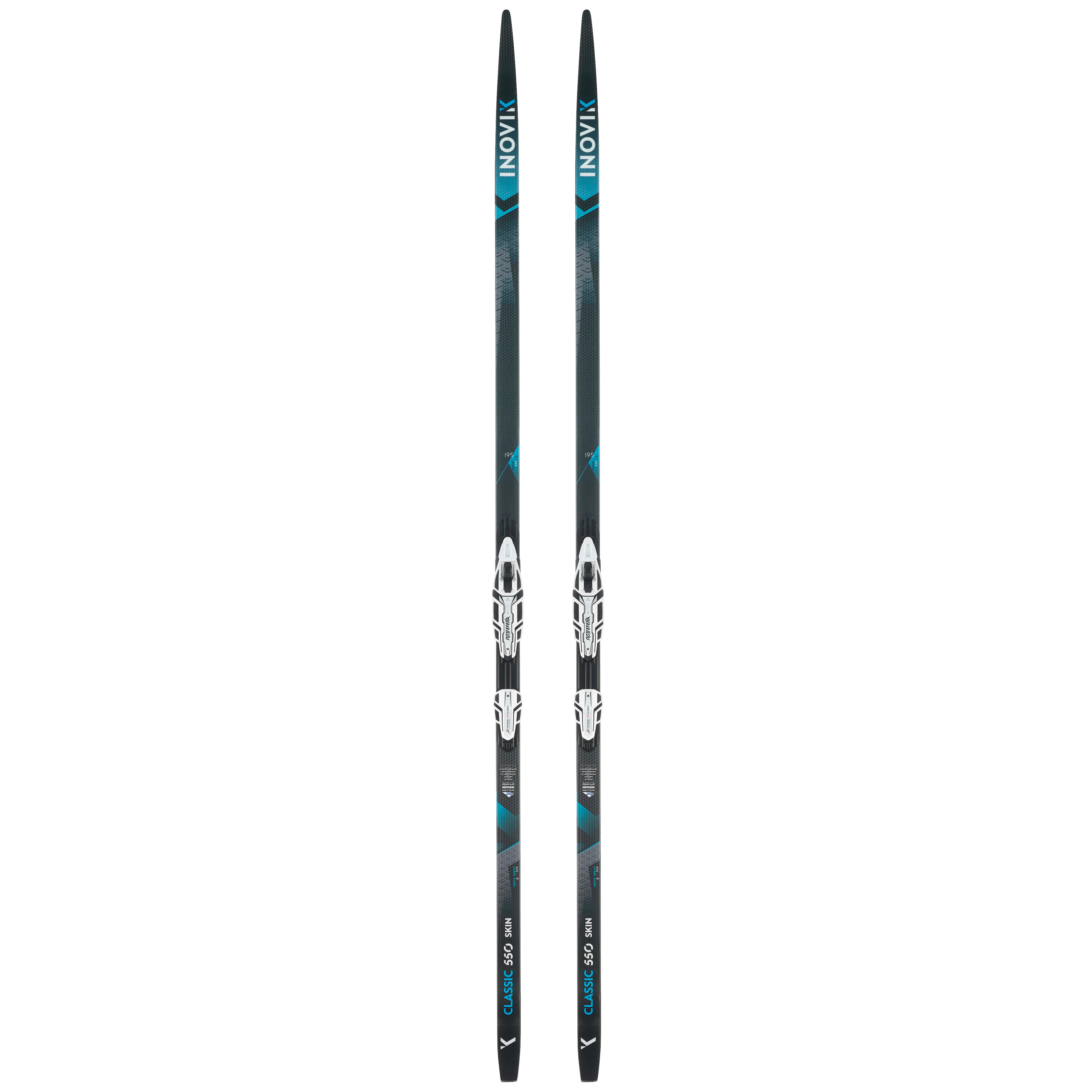 Inovik Langlaufski Classic 550 mit Fellen Medium-Camber + Xcelerator-Bindung Erwachsene